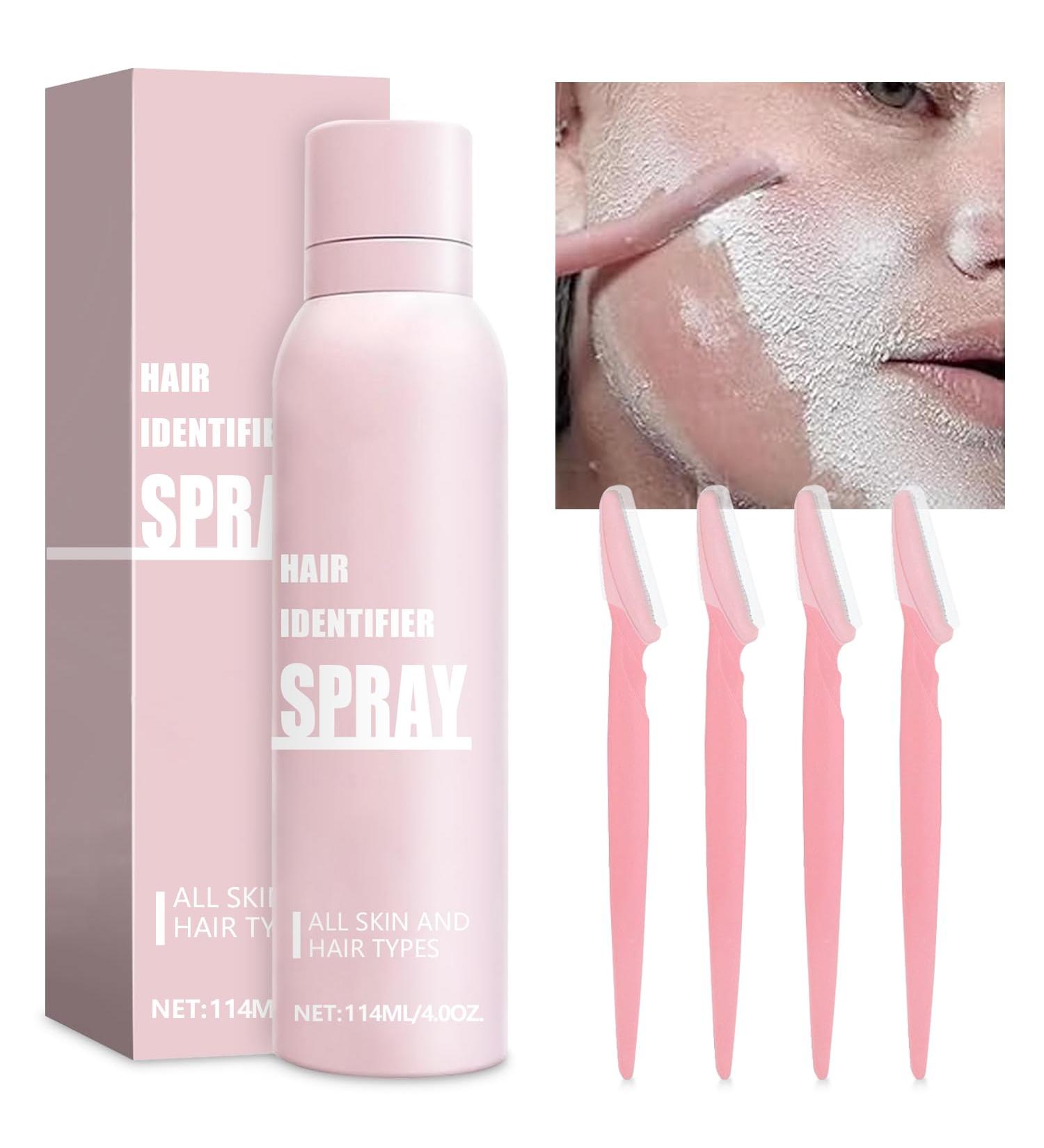 Hair Identifier Spray for Face Shaving | Moisturizing Dermaplaner Tool for Women | Skin Care & Razor Enhancer - Buy Online on GoSupps.com