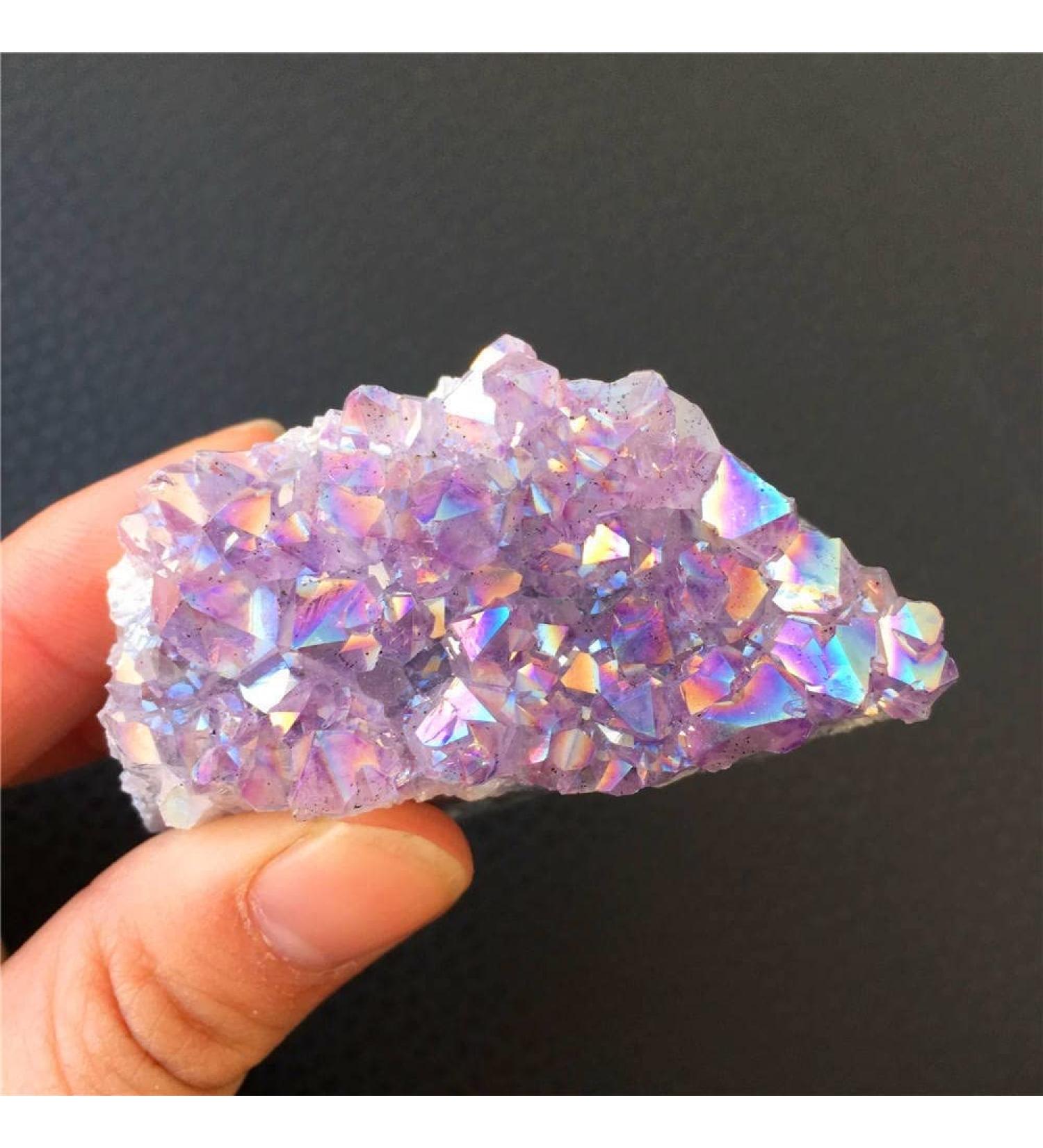Room Decoration Home 1pc Natural Aura Amethyst Stone Home Decoration Raw Quartz Minerals Uruguay Spiritual Cluster Geode Crystal 1pcs Light Grey - Buy Online on GoSupps.com