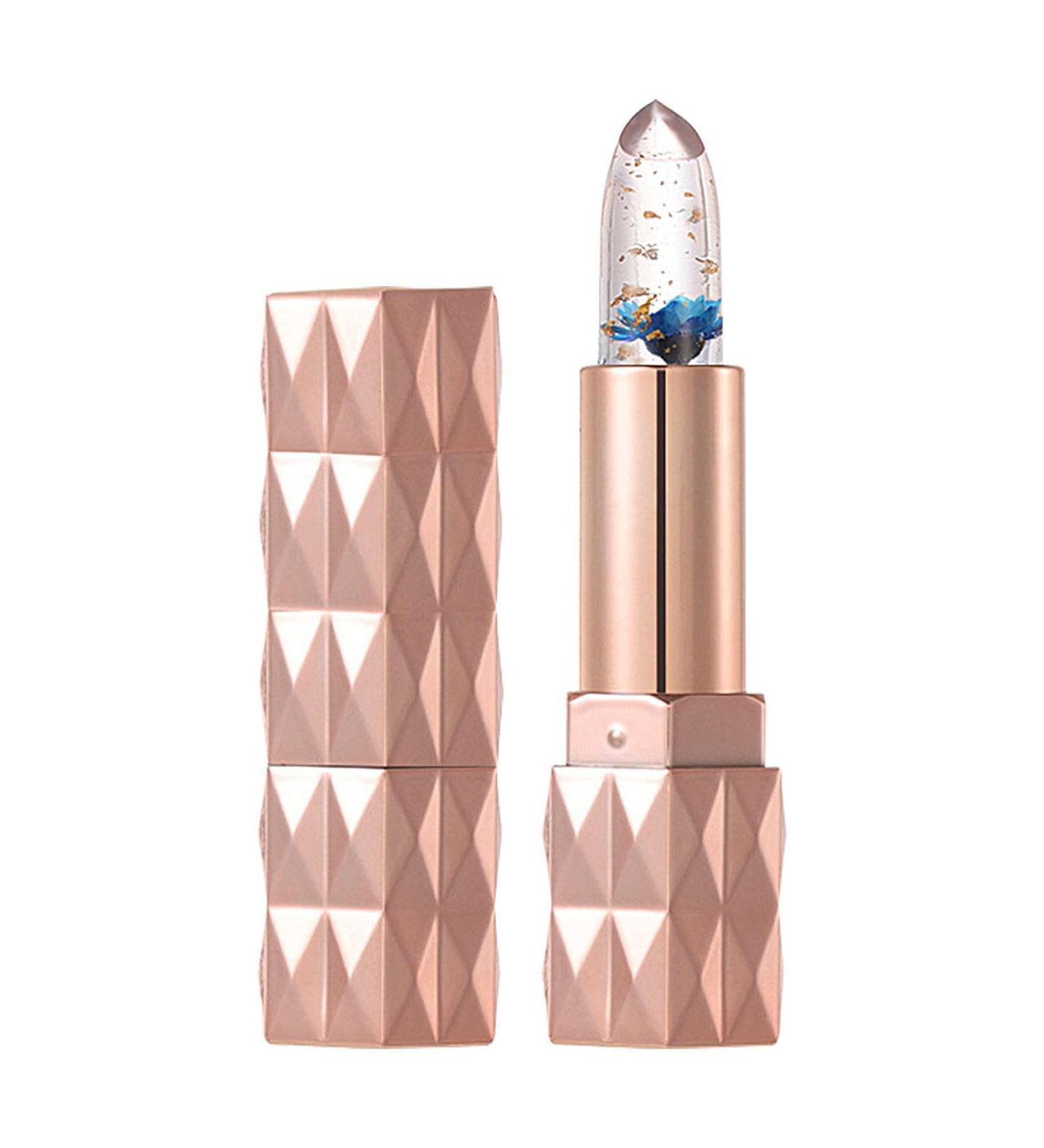  Tsuchiya Clear lipstick with a flower inside | Crystal jelly lipstick with color and a flower inside clear lipstick nourishing and moisturizing balm - Buy Online on GoSupps.com