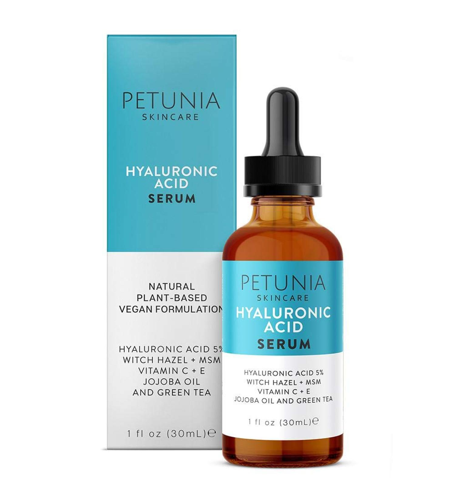Hyaluronic Acid Serum with Vitamin C | Hydrate & Plump Skin | Anti-Aging Vegan & Organic | 1 fl oz - Buy Online on GoSupps.com