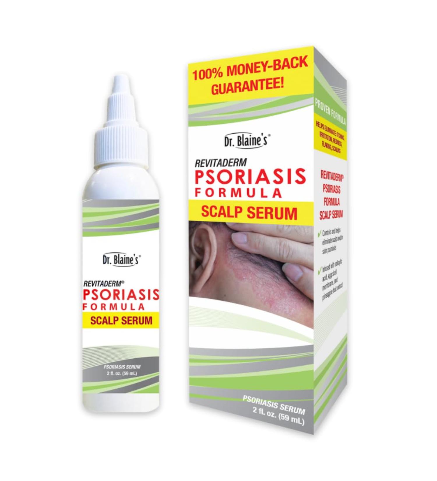 Dr. Blaine's Scalp Psoriasis Serum for Itchy Flaky Scalp | Salicylic Acid & Allantoin Treatment Fragrance-Free Paraben-Free | Sensitive Scalp Psoriasis Relief Travel Size 2 oz - Buy Online on GoSupps.com