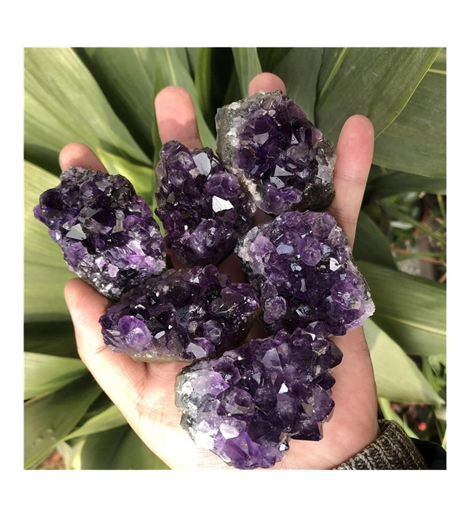 Natural Crystal Rough Crystal 70-80g Natural Amethyst Crystal Cluster Quartz Raw Crystals Stone Decoration Ornament Purple Feng Shui Stone Ore (Size : 1pc) - Buy Online on GoSupps.com