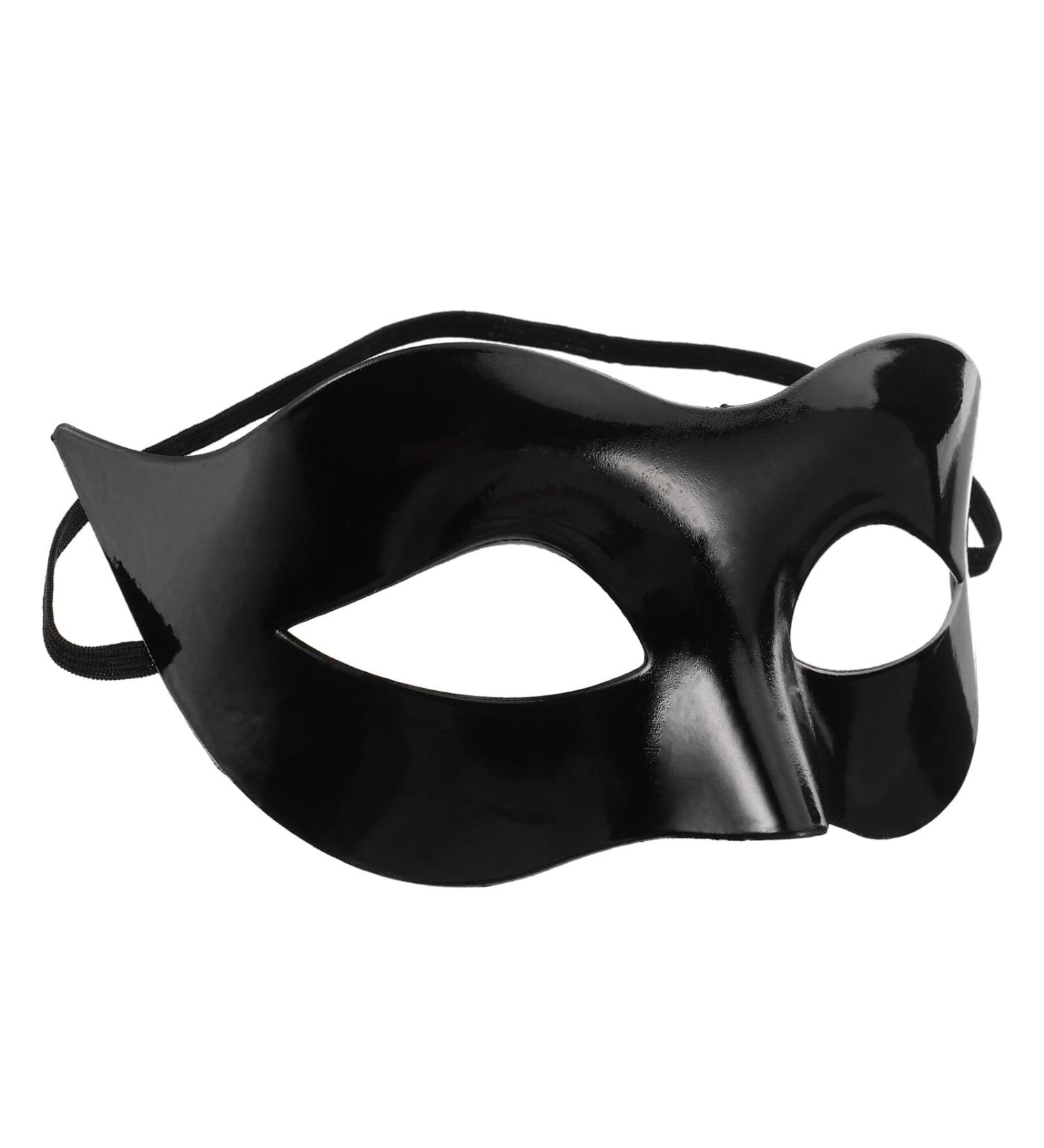 Buy Warmhm Black Masquerade Costume Mask - Stylish Venetian Eye Mask for Men & Women | Perfect for Parties & Events - Buy Online on GoSupps.com
