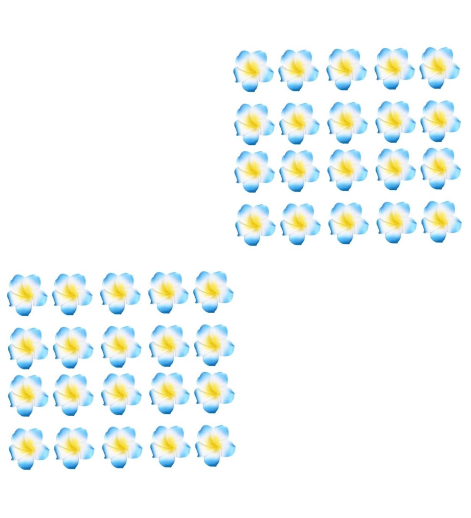 Beavorty 100 Pcs Frangipani Accessories Petals for Wedding Beach Hair Flower Diy Hairband Part Bride Bouquet 1 count (Pack of 1) Sky-bluex2pcs - Buy Online on GoSupps.com