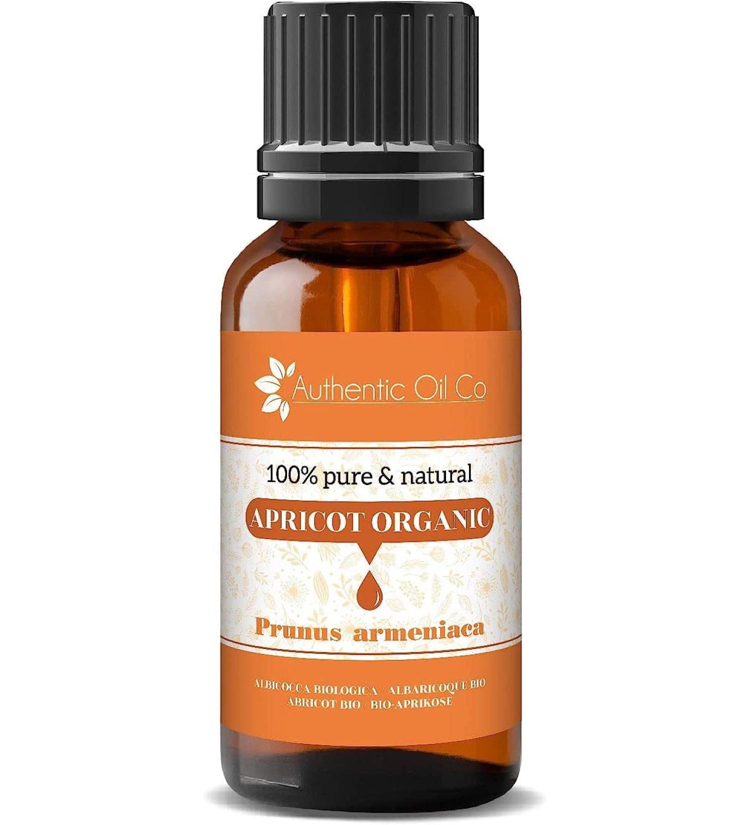 Apricot oil organic purely natural perfect for aromatherapy cosmetics skin care carrier oil base oil hair oil body oil 10 ml 10 ml (1 Pack)