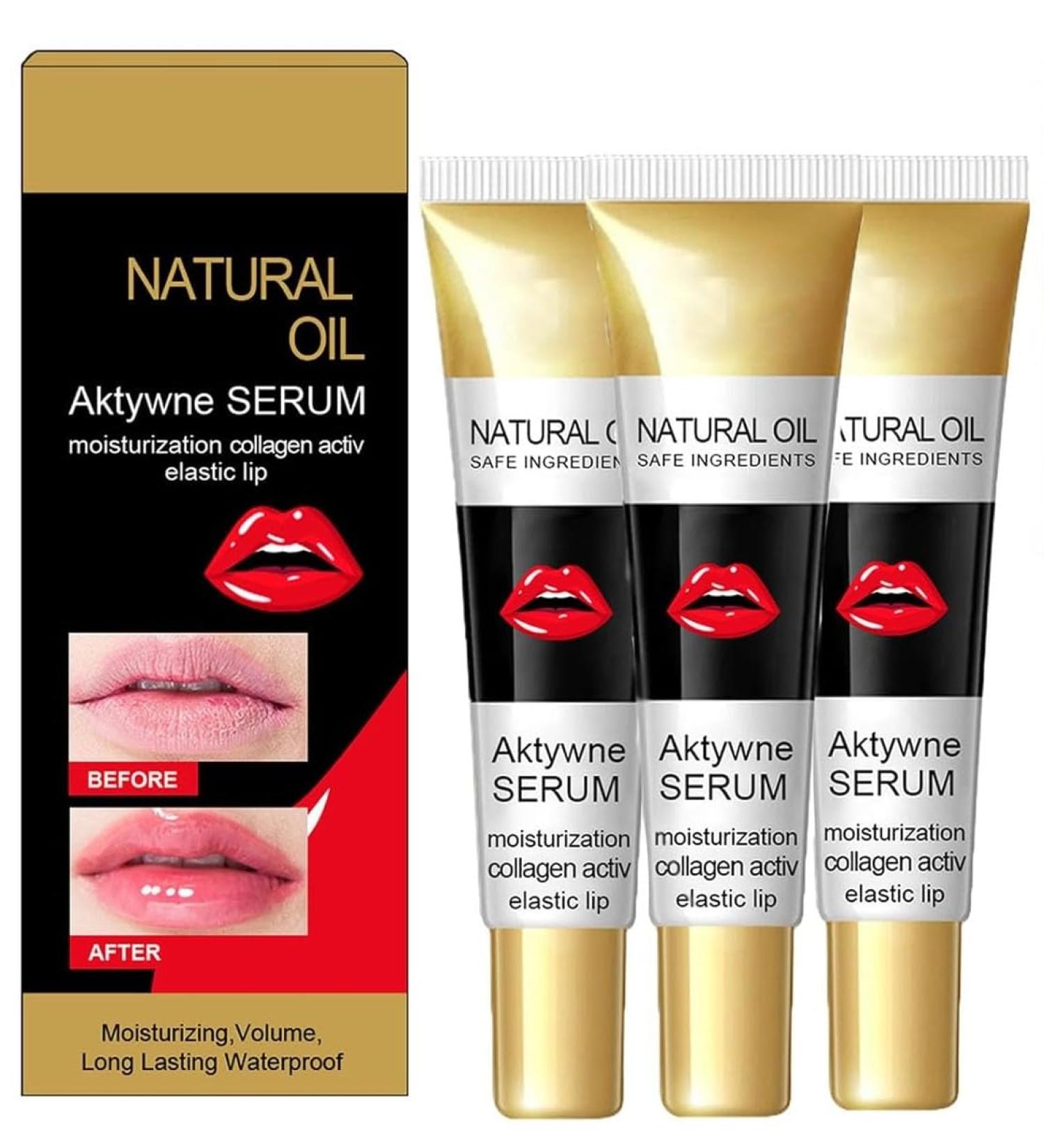 EXQST Collagen Active Elasticity Lip Moisturizing Serum Lip Serum Promotes Smooth Lips Long Lasting Waterproof Moisturizing Lip Plumping Oil - Buy Online on GoSupps.com