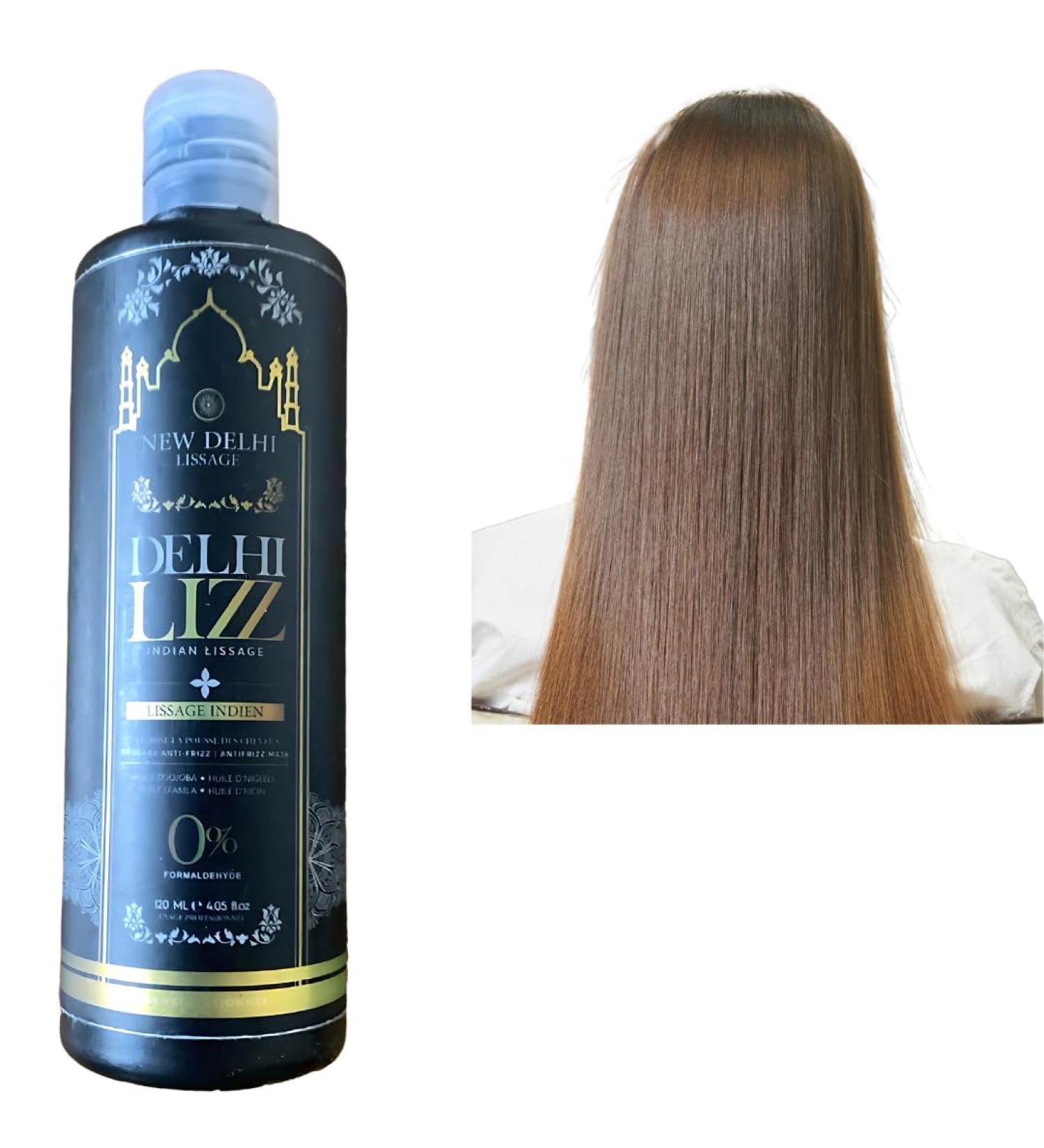 Delhi Lizz Indian Straightening 120ml Formalin Free Brazilian Hair Treatment For Smooth Silky and Shiny Hair Professional In - Buy Online on GoSupps.com