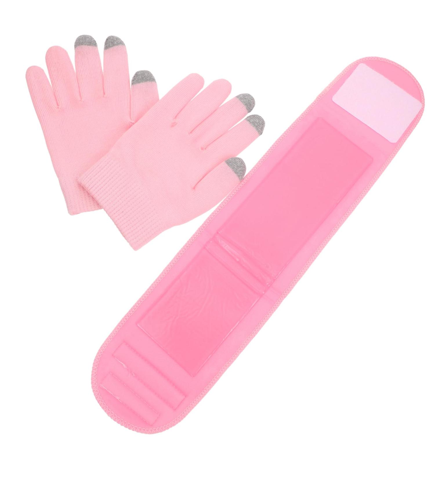 DOITOOL 1 Set Cervical Membrane Girls Gloves Hand Care Gloves Beauty Accessory Hand Moisturizer Gloves Hand Repair Neck Skin Hydrating Patch Body Gel Pink Moisturizing Scarf - Buy Online on GoSupps.com