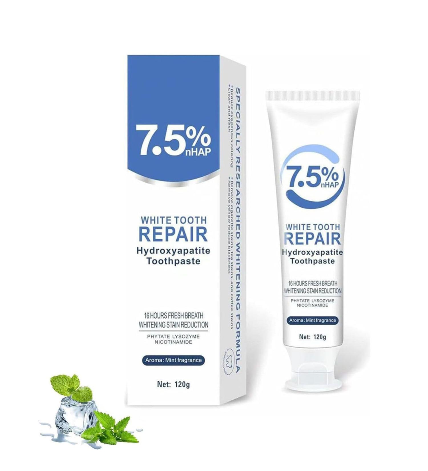 Nano Hydroxyapatite Toothpastes for Enamel Protection and Tooth Strengthening Gentle Mint Fresh Breath Daily Use for Oral Health Natural and Safe 2.16 oz hydroxyapatite 1 Ounce (Pack of 1) - Buy Online on GoSupps.com