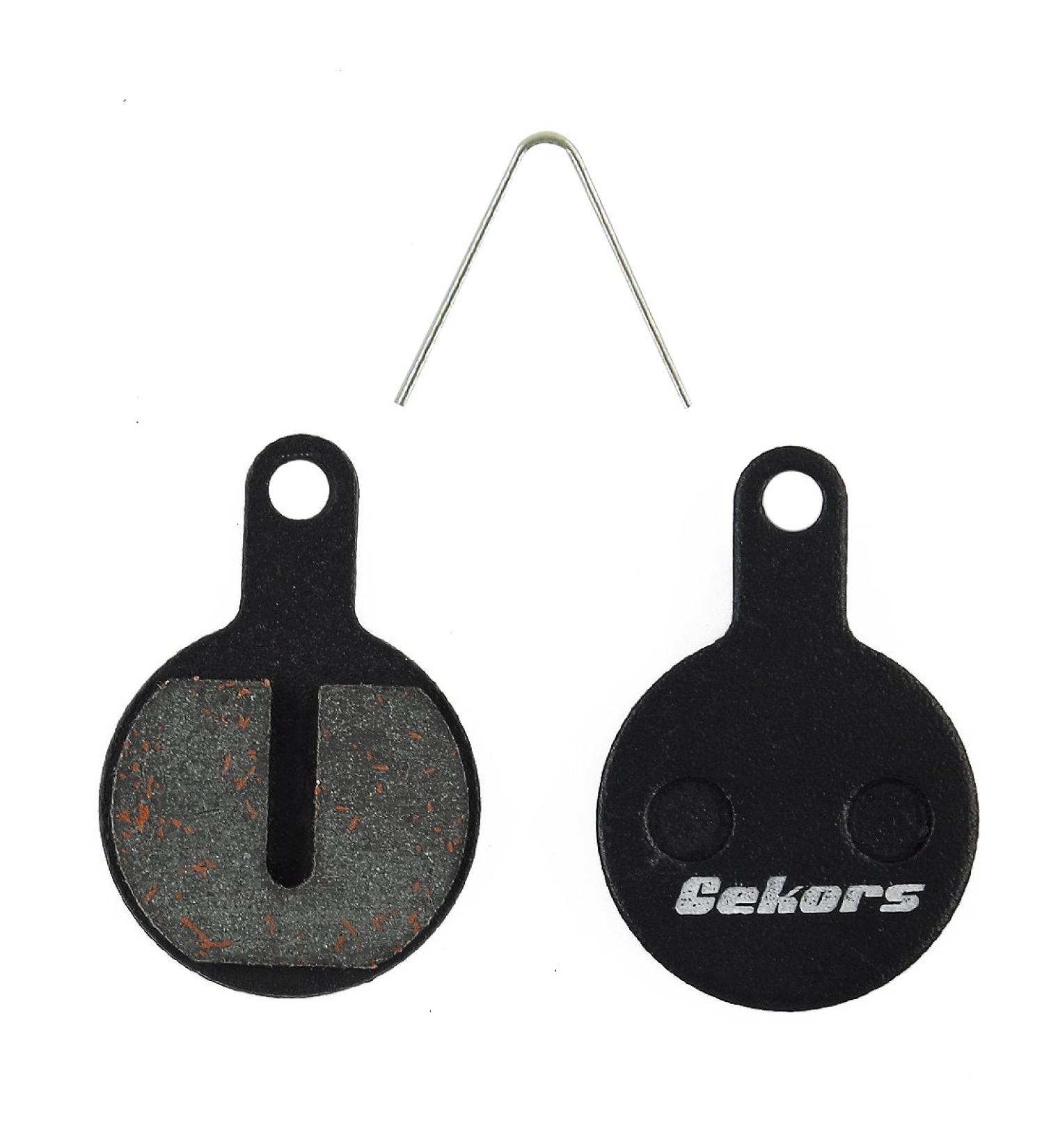 Gekors Semi-Metallic Disc Brake Pads for Tektro Lyra - 1 Pair (Black) with Spring | High Performance Bike Braking Solution - Buy Online on GoSupps.com