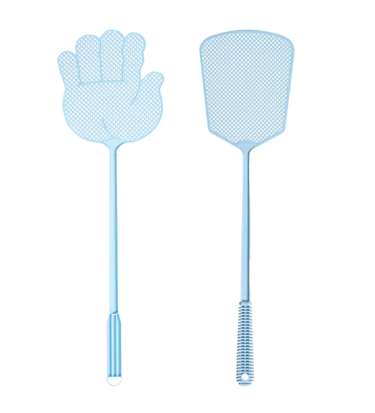 Fly Swatter - Telescopic Flyswatter | 2 Manual Fly Swat | 45cm Multi-Functional Flyswatter with Long Hand | Fly Swatter Racket | Fly Swat Set | Fly Catcher for Home Indoor Outdoor Classroom - Buy Online on GoSupps.com