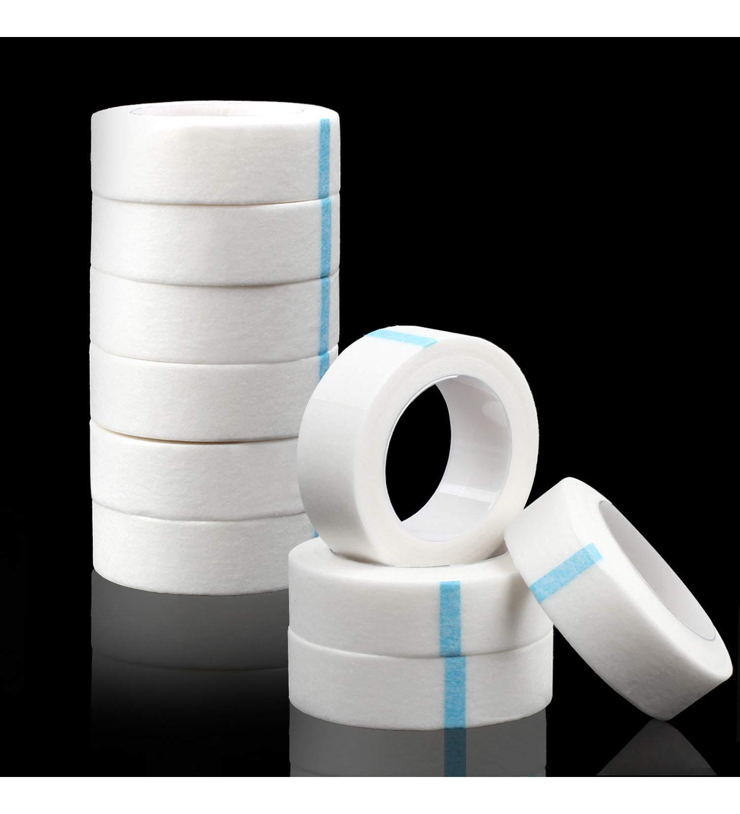 Fenshine Micropore Medical Tape for Eyelash Extensions - 10 Rolls, 0.5 inch x 10 Yards (White) - Eyelash Extension Supply - Buy Online on GoSupps.com