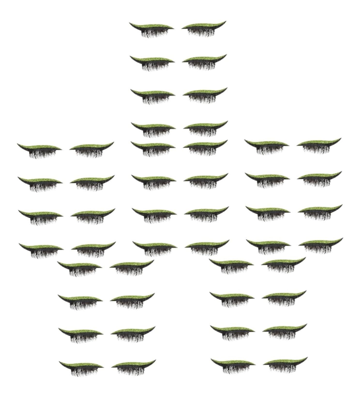 POPETPOP Glitter Eyeliner 24 Pairs False Eyelash Stickers Decor Eyeliner Strip Sticker Eyelash Sticker for Women Glue - Buy Online on GoSupps.com