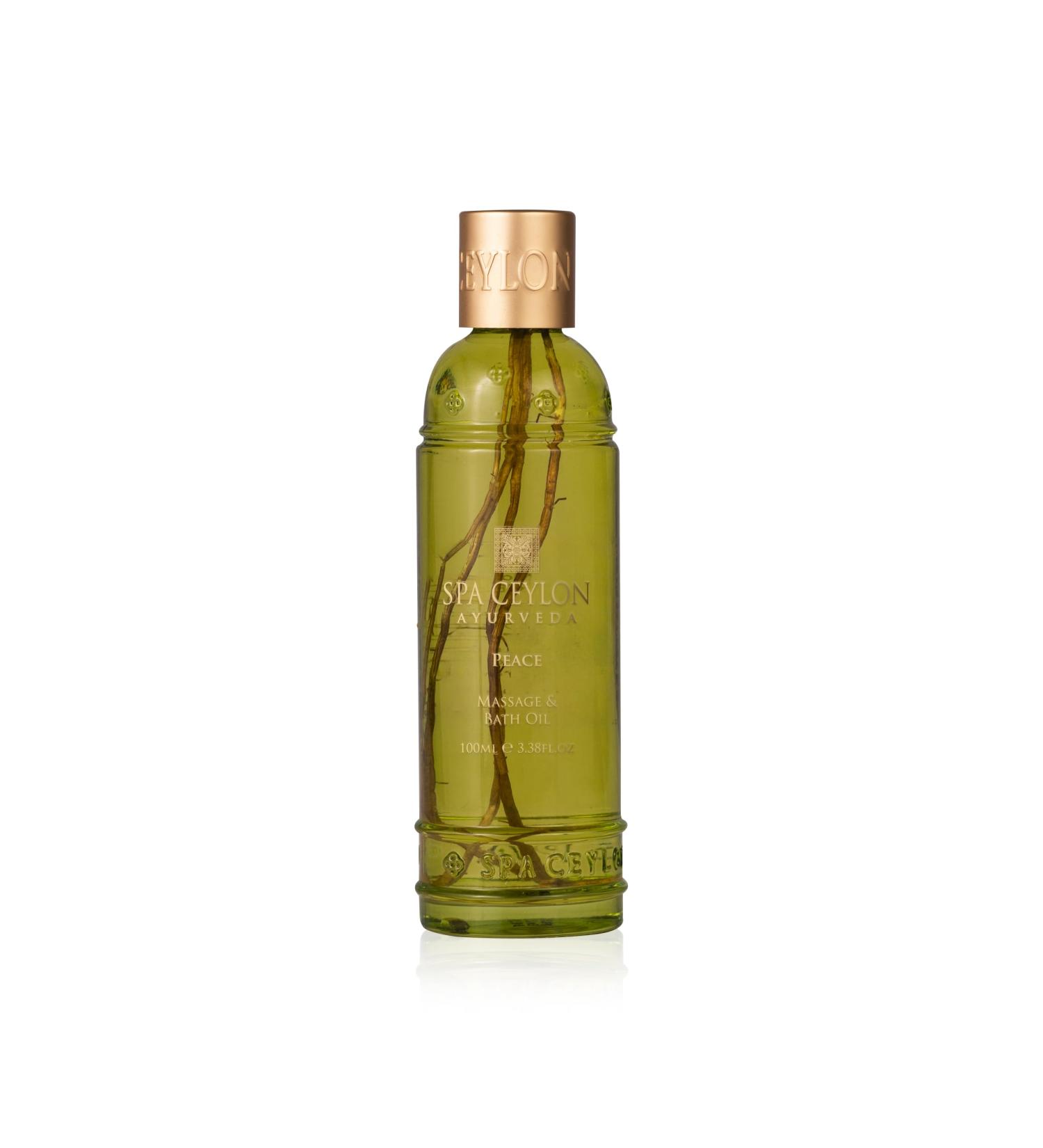SPA CEYLON Peace Massage & Bath Oil - Soothing Ayurvedic Body Ritual for Relaxation | International Shipping - Buy Online on GoSupps.com