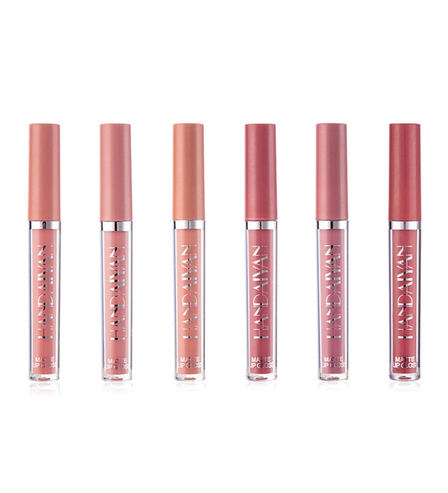 Courti 6-Piece Matt Ink Lipstick Set | Long-Lasting Nude Tones | Waterproof Non-Stick Cup Velvet Finish | Perfect for Makeup Fans | International Shipping Available - Buy Online on GoSupps.com