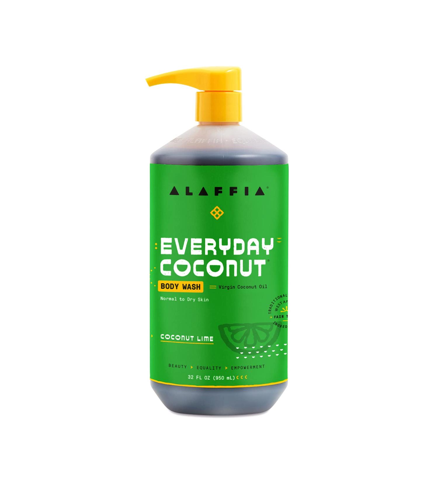 Buy Alaffia Everyday Coconut Body Wash - Coconut Lime for Normal to Dry Skin (32 fl oz) - Buy Online on GoSupps.com