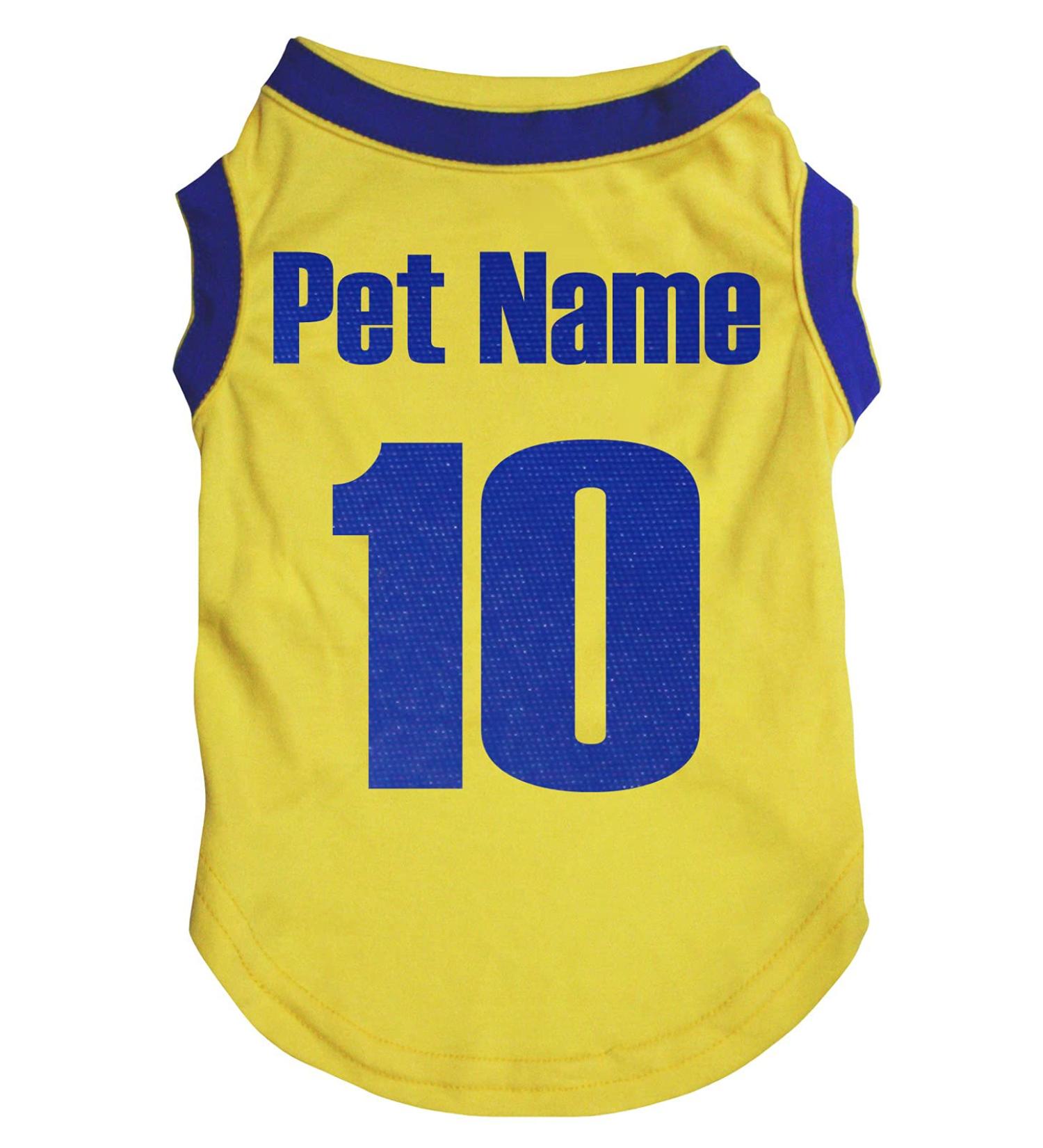 Petitebelle Customizable National Theme Dog Shirt (Sweden Size L) Yellow L