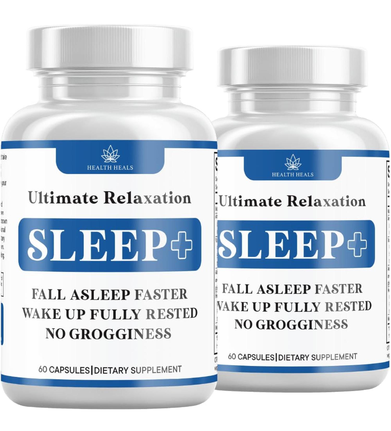 Relaxation Sleep Aid Natural Non-Habit Forming Sleep Supplement Developed to Support for Longer & Better Sleep Chamomile Magnesium Melatonin Ashwagandha GABA Drug-Free (120 Count) - Buy Online on GoSupps.com