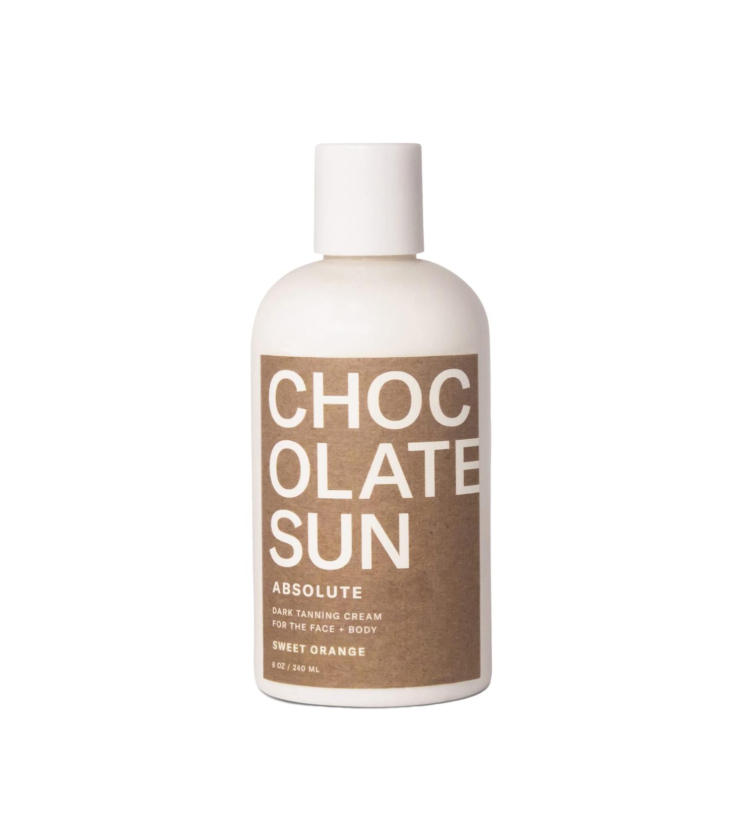 Chocolate Sun Organic Absolute Dark Tanning Cream | Non-Toxic Sunless Tanning for Dark Skin Tones - 8 oz (236 ml - Buy Online on GoSupps.com