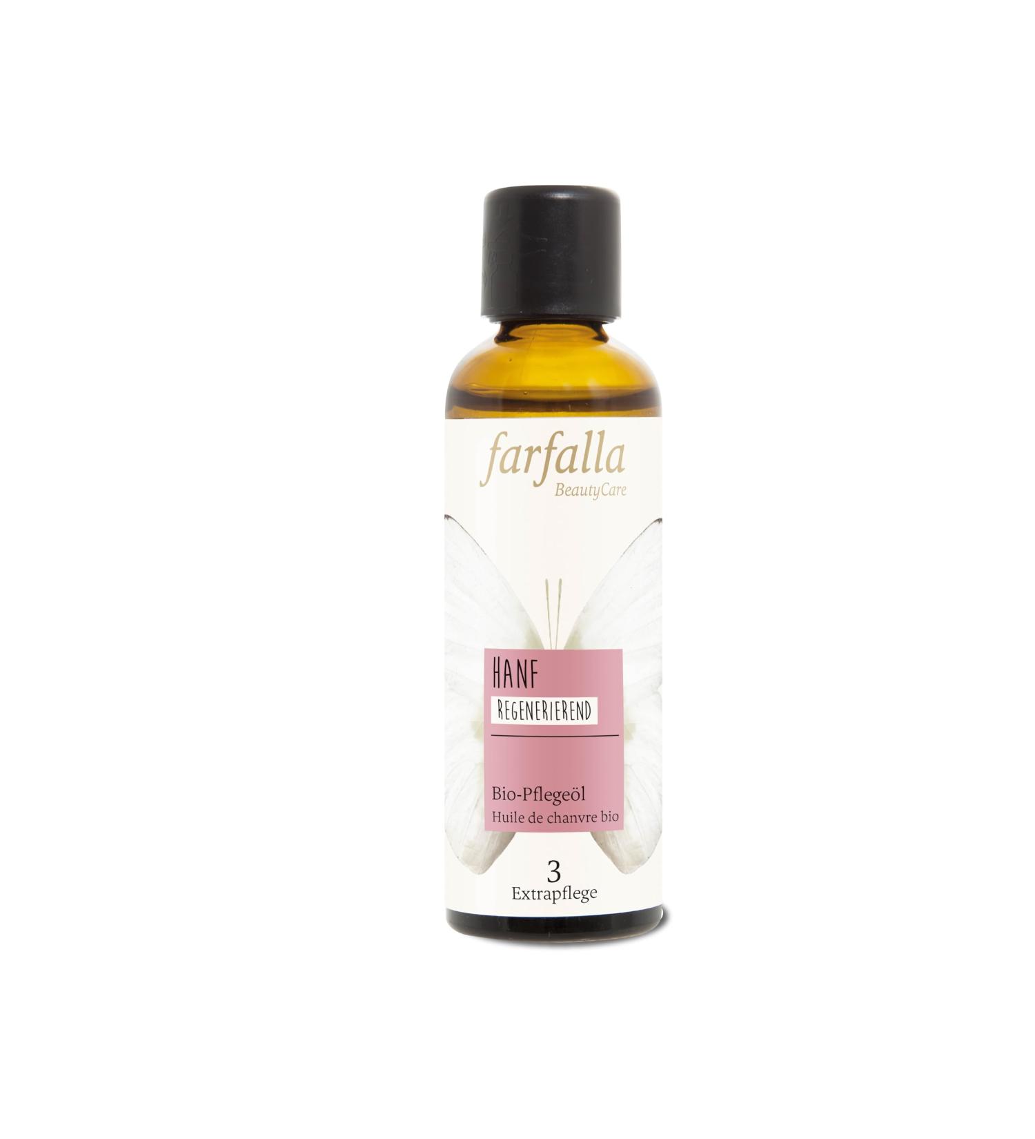 Farfalla Organic Hemp Oil 75ml | Vegan Skin Care for Sensitive Skin | 100% Natural & Dermatologically Tested - Buy Online on GoSupps.com