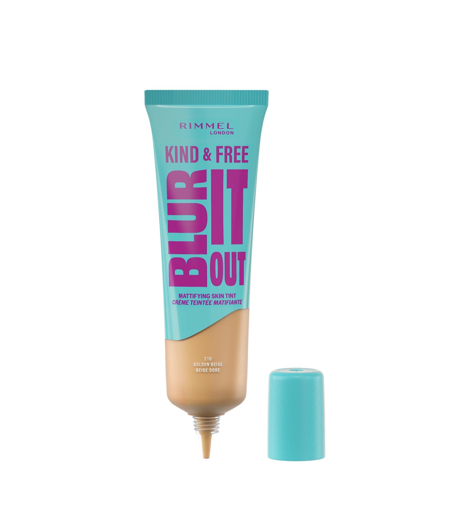  Rimmel Rimmel London Kind & Free BLUR IT OUT Opaque Foundation 210 Golden Beige All-Day Shining Control Light Matte Finish Makeup 30 ml - Buy Online on GoSupps.com