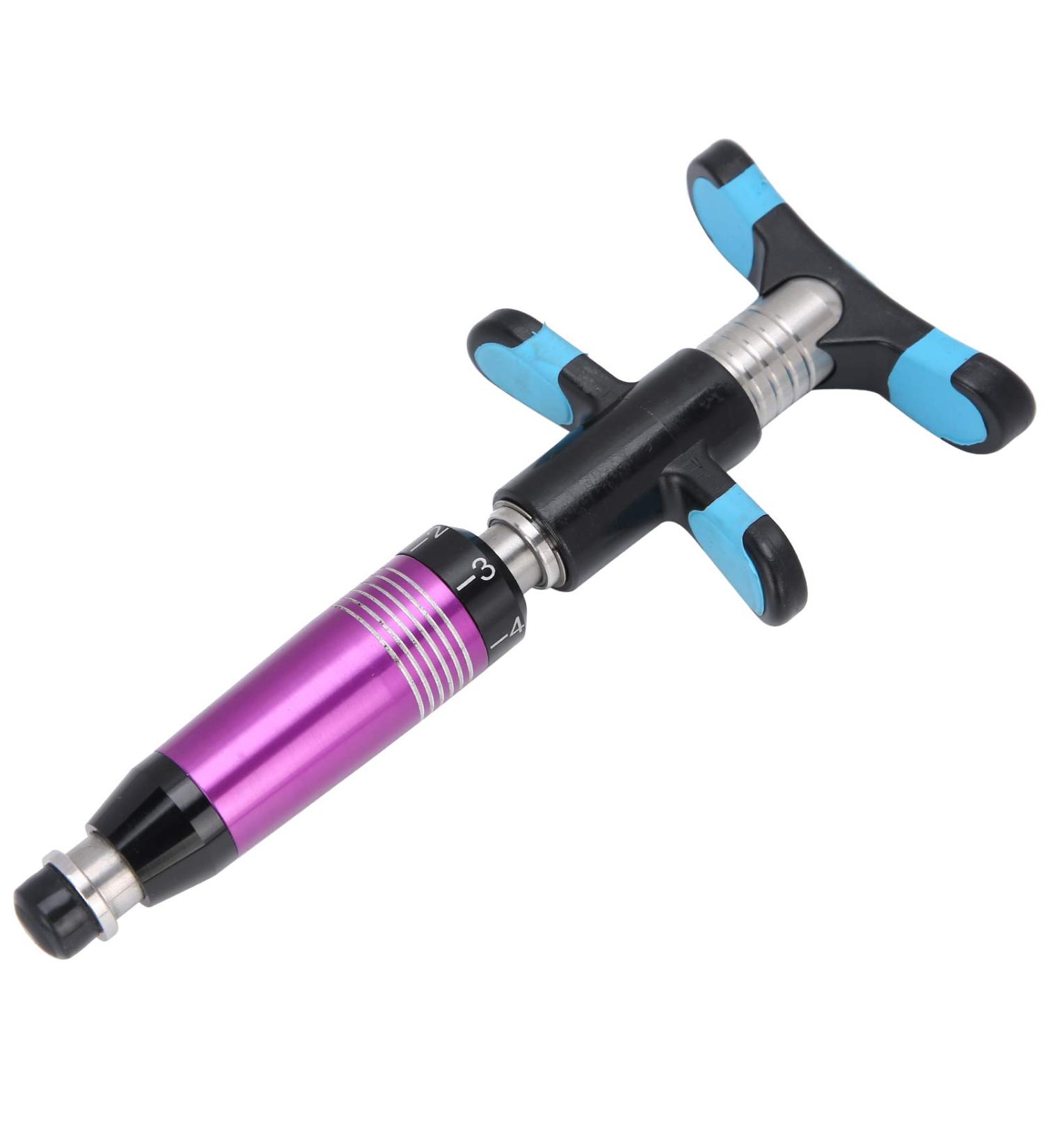 Chiciris Chiropractic Adjustment Tool - Heat-Resistant 6-Step Stainless Steel 304 Spine Adjuster (Violet) - Manual Bone Correction Handle - Buy Online on GoSupps.com