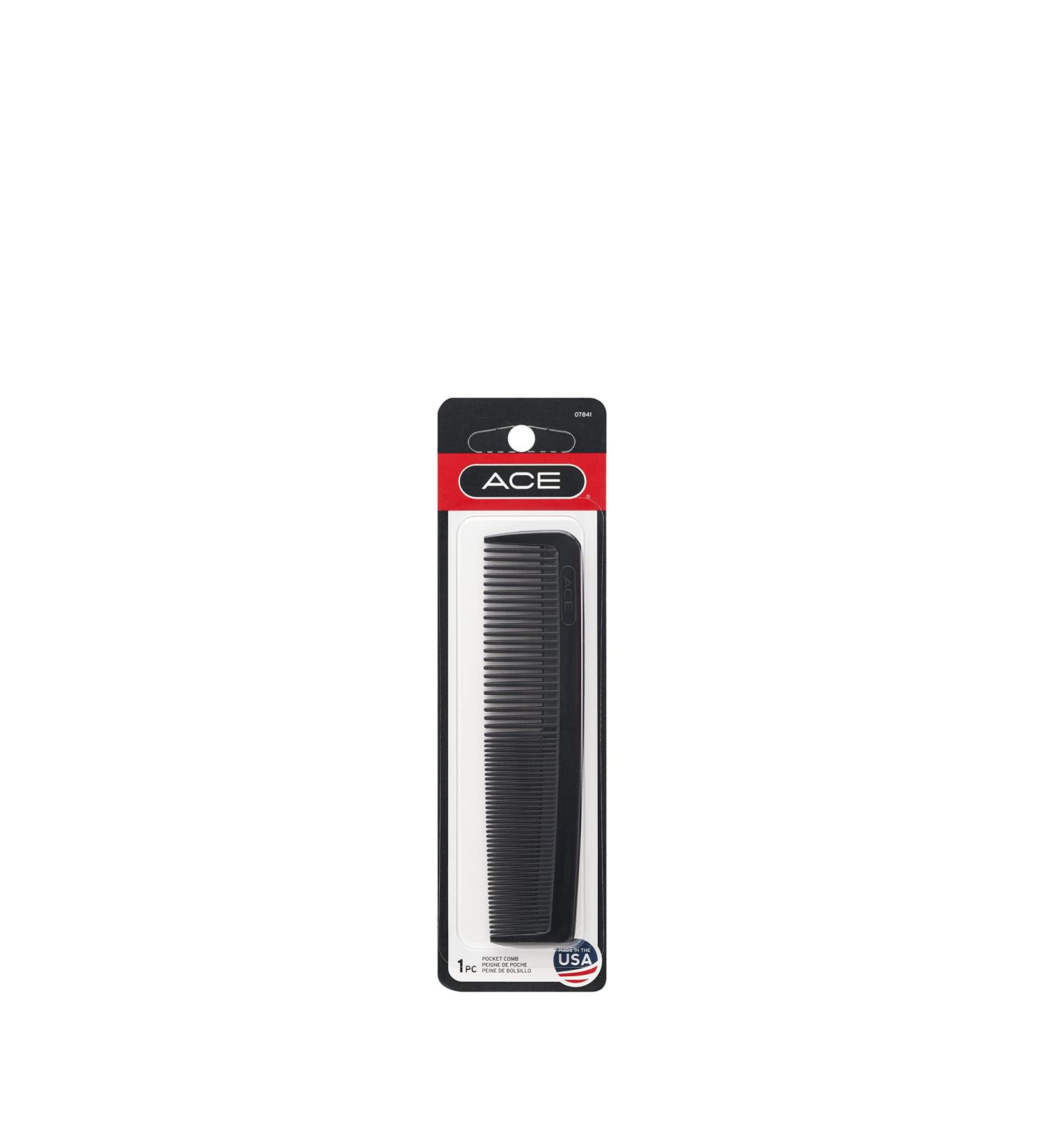 ACE 5-Inch Fine Tooth Pocket Comb - Black - Buy Online on GoSupps.com