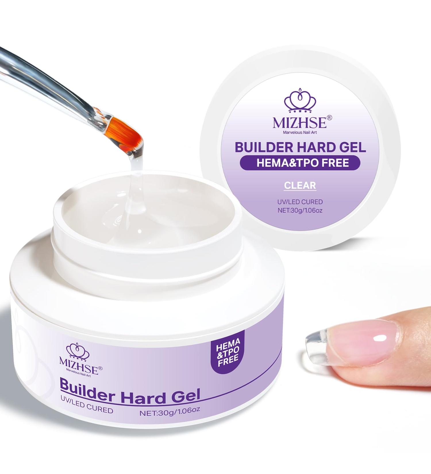  MIZHSE MIZHSE Gel Nail Builder Gel No Hemma No TPO Builder Gel for Home/Nail Salon Pink 30g - Buy Online on GoSupps.com