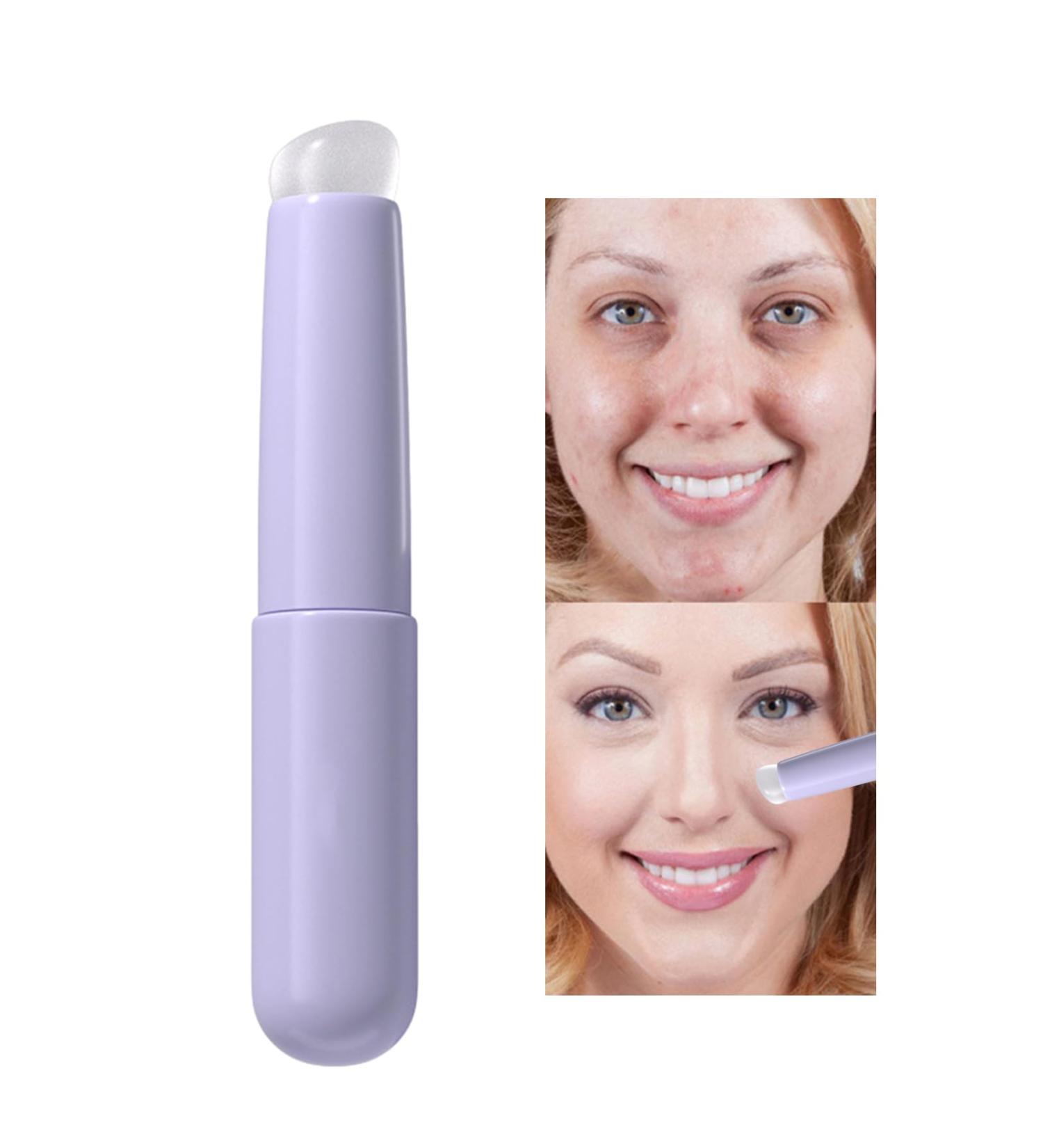 WPSAGEK Purple Lip Brush - Soft Silicone Angled Applicator for Lipstick Lip Balm & Gloss Reusable & Multifunctional - Buy Online on GoSupps.com