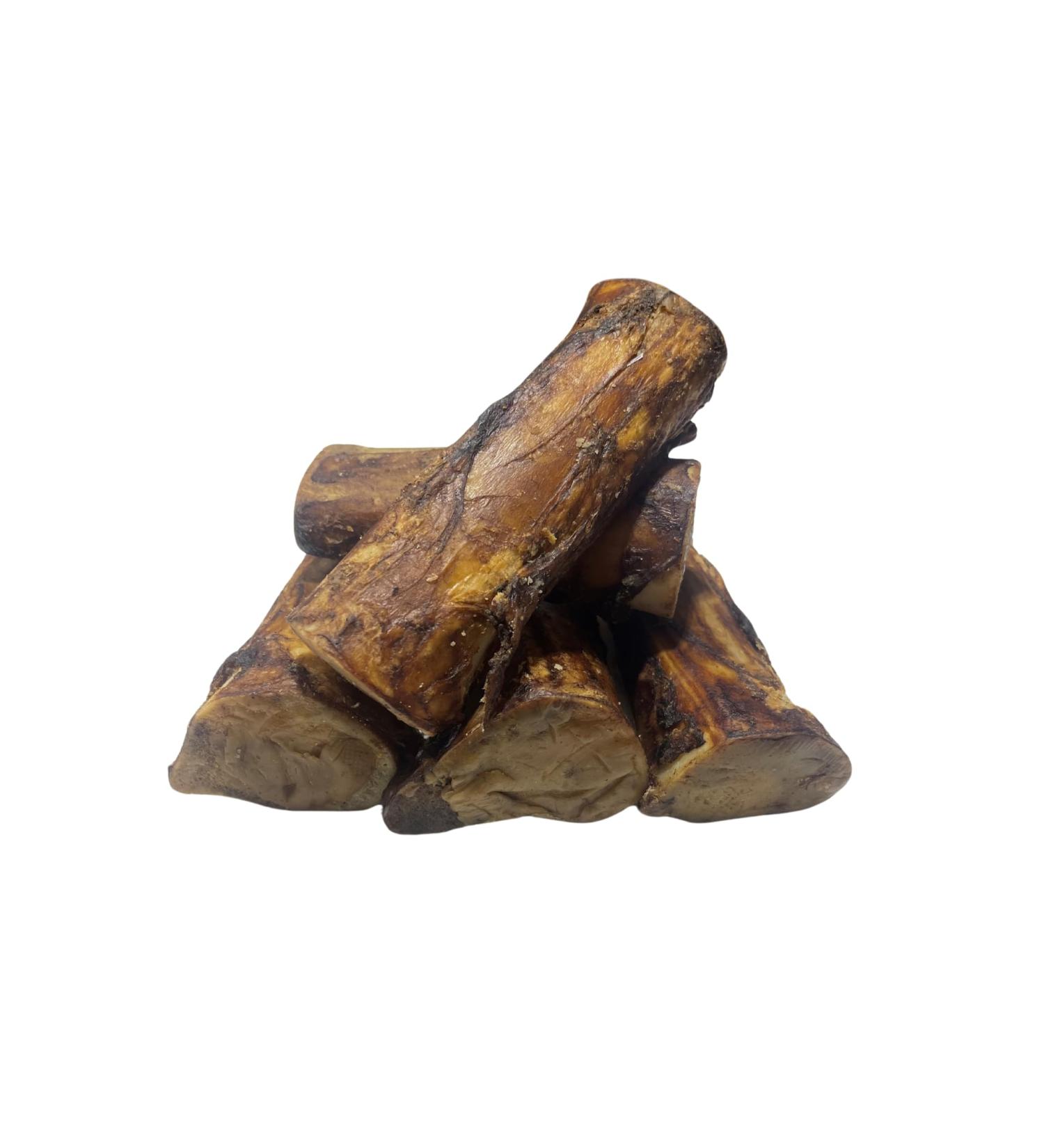 Natural Stuffed Marrow Bones - *(Pack of 5-6 INCH)* - Marrow Bones for Dogs - (Beef/Sweet Potato/Bacon and Cheese OR PB Stuffed) - Dog CHEW Treat - 100% Natural - (5 Pack - Sweet Potato) - Buy Online on GoSupps.com
