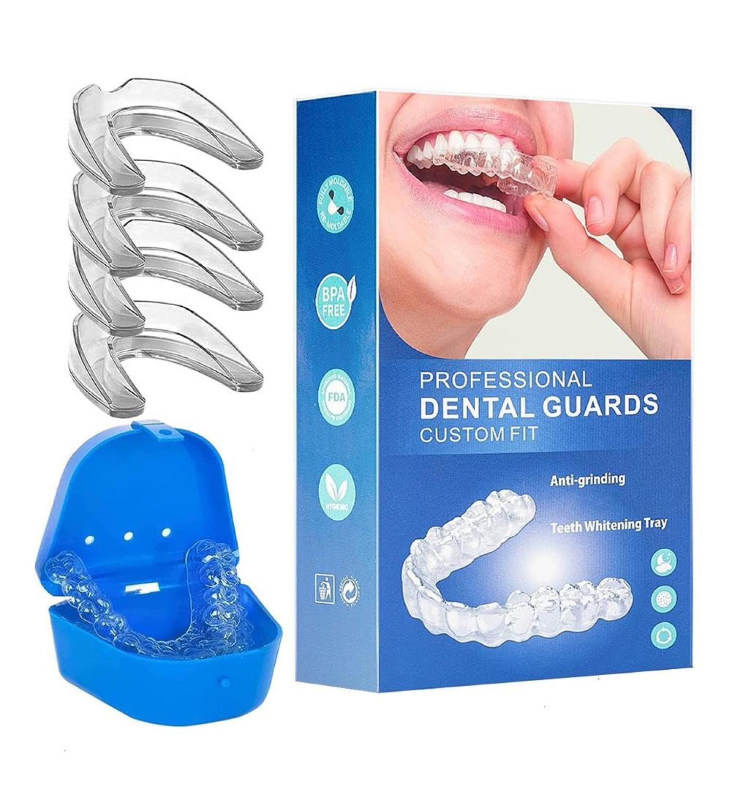 Upgraded Night Guards for Teeth Grinding Mouth Guards for Clenching Teeth at Night Sleeping Mouth Guards Night Mouth Guards for Teeth Grinding Snoring Exercise and Whitening Trays - Buy Online on GoSupps.com