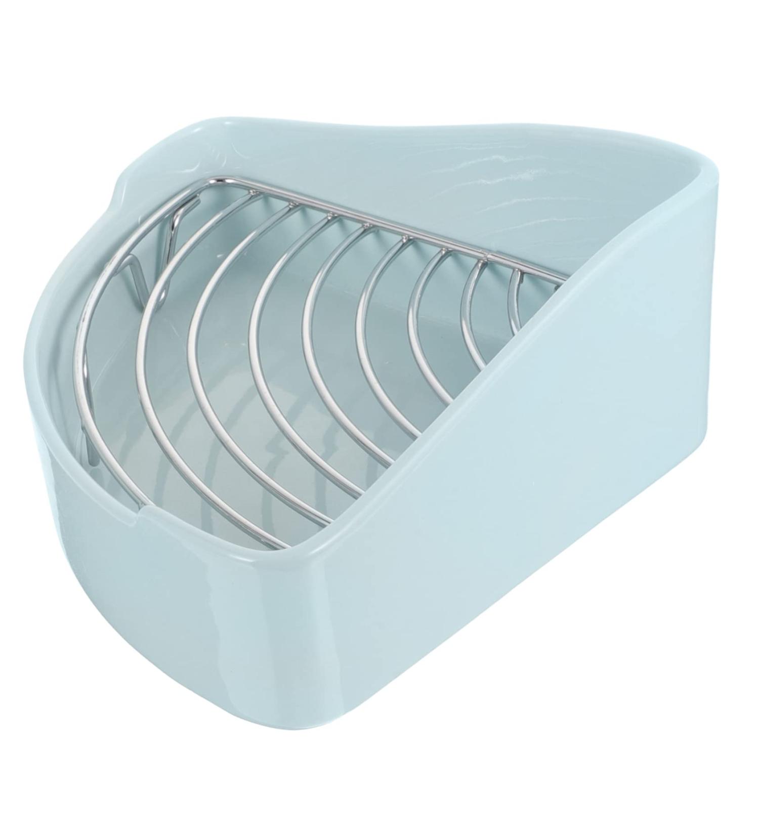HANABASS Small Pet Ceramic Toilet Rabbit Litter Tray Chinchilla Potty Tray Rabbit Toilet Cat Toilet Ceramics 24x18.5cm Sky-blue - Buy Online on GoSupps.com