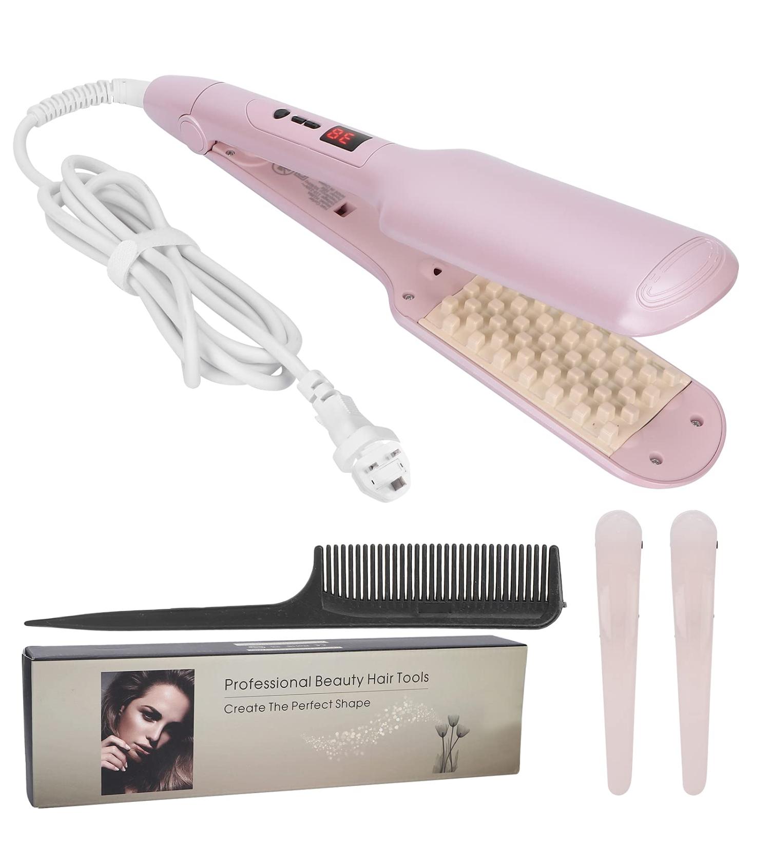 LCD Volumizing Curling Hair Iron with Wide Plates for Fluffy Hair Curler - UK - Buy Online on GoSupps.com