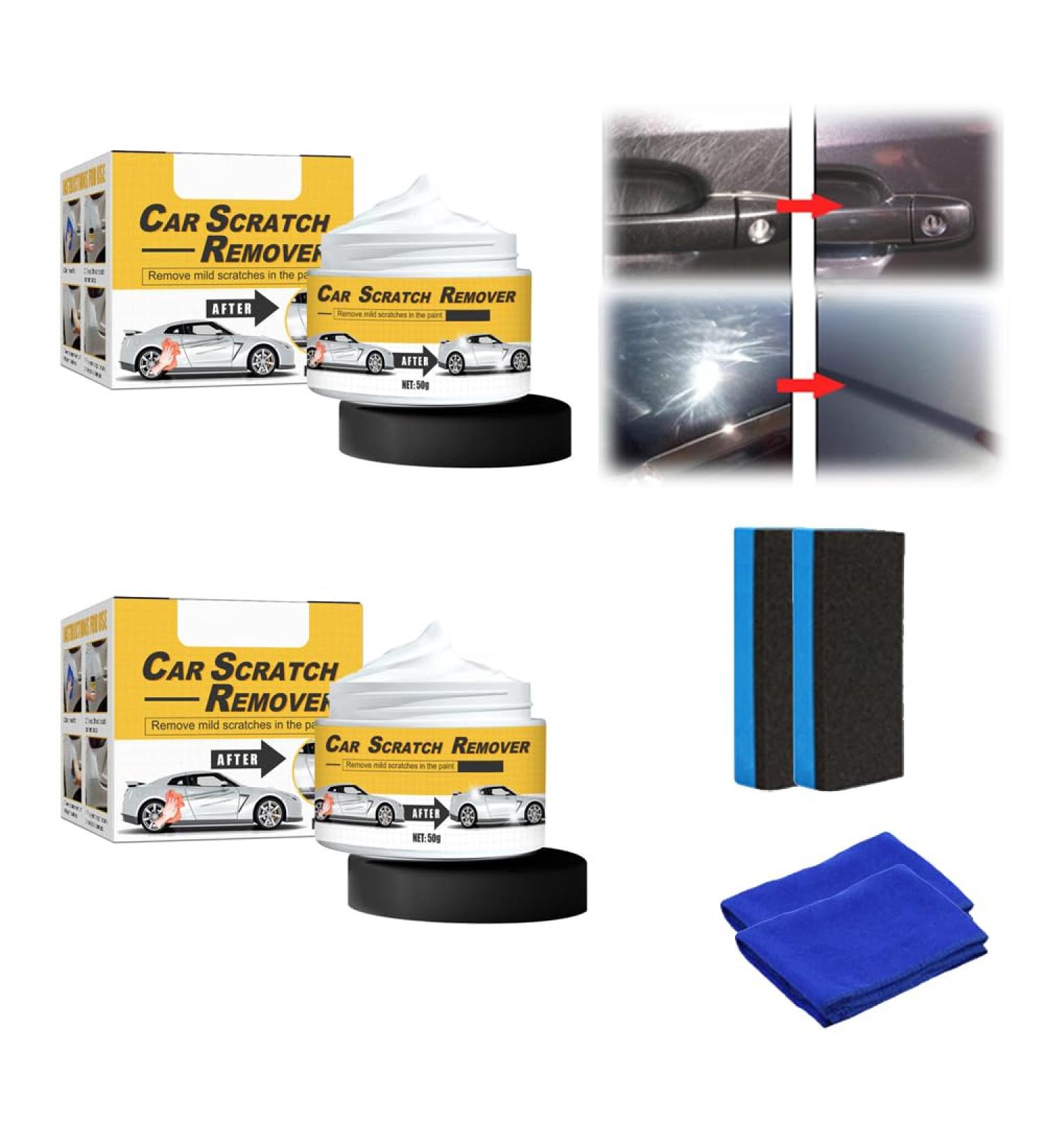 Scratch Repair High-Tech Car Scratch Remover Car Scratch Repair Paste Scratch Repair Wax for Car Scratch Remover for Vehicles Professional Car Scratch Repair Agent (2PCS) - Buy Online on GoSupps.com