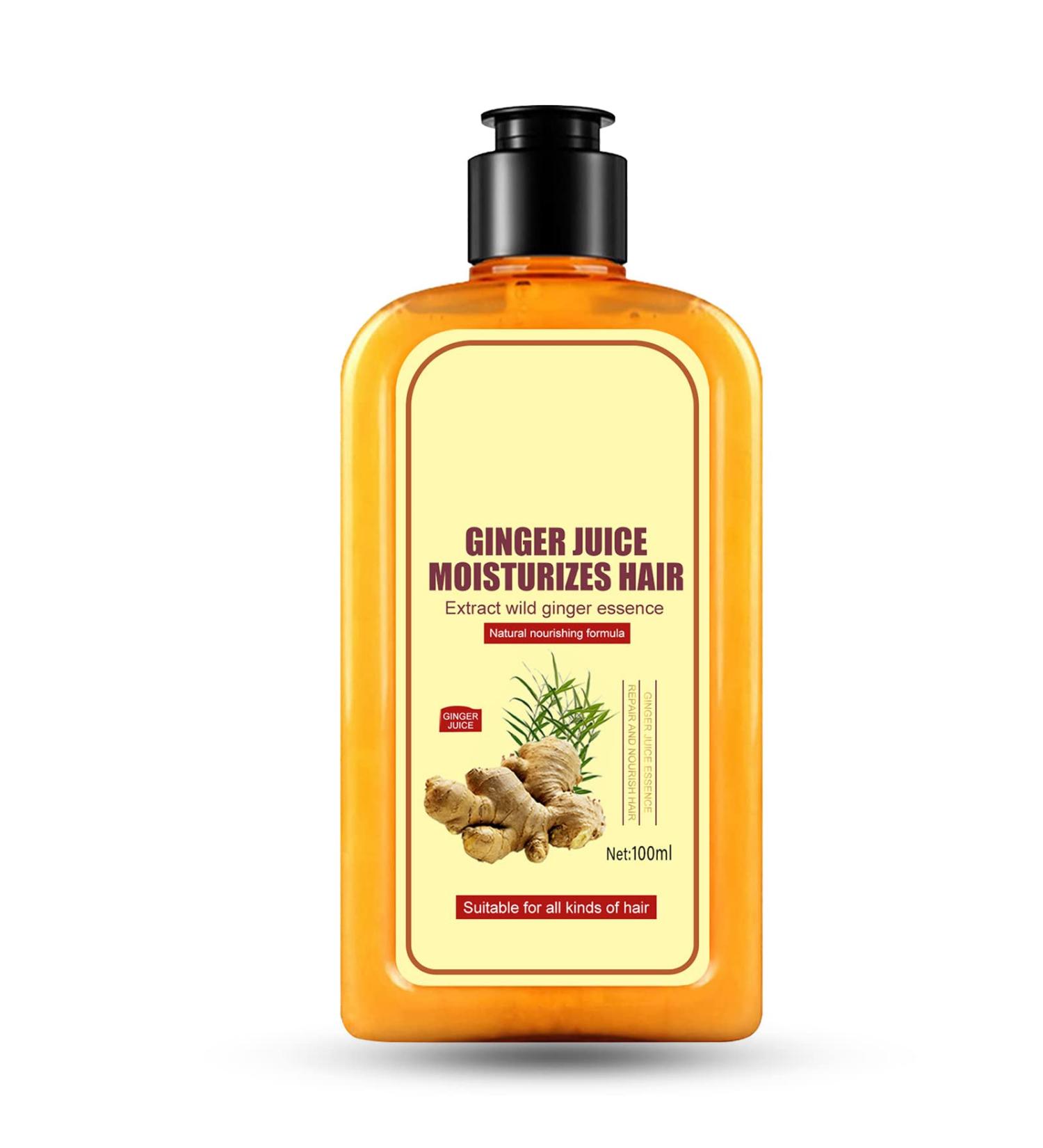 Ginger Hair Growth Shampoo - Natural Anti Hair Loss Treatment for Women & Men - Buy Online on GoSupps.com