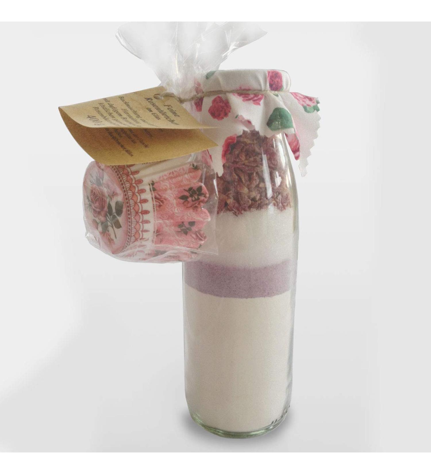 Rose Tart in a Glass | Premium Baking Mix with Real Rose Petals | Perfect Muffin Tartlets | Unique Gift Idea for Baking Friends | 125g - Buy Online on GoSupps.com