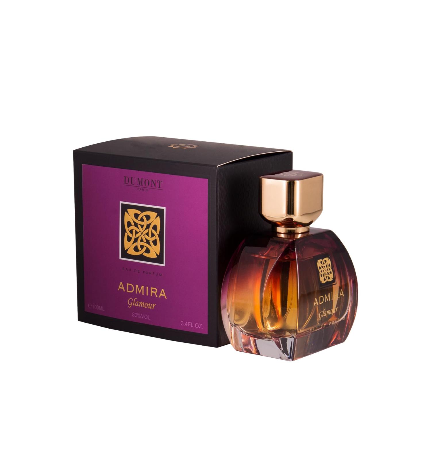 Dumont ADMIRA GLAMOUR - 3.4oz - Eau De Parfum - Unisex Perfume for Men & Women - Fruity & Floral Fragrances - Long Lasting Cologne Mist & Body Spray - for Him & Her