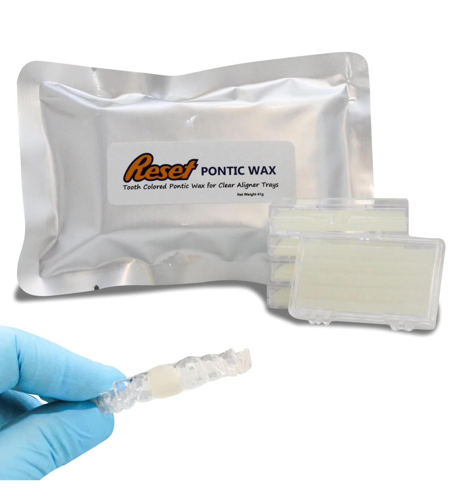 Reset Aligner Pontic Wax | Tooth Colored Temporary Tooth Replacement for Aligner Tray and Retainer - Fill Space of Missing Teeth - Buy Online on GoSupps.com