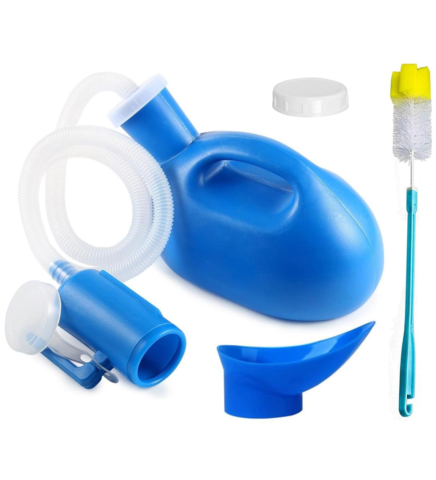 Daletu 2L Urine Bottle for Men & Women - Durable Portable Pee Bottle with Screw Cap Perfect for Bedridden Camping & Travel (Blue) - Buy Online on GoSupps.com