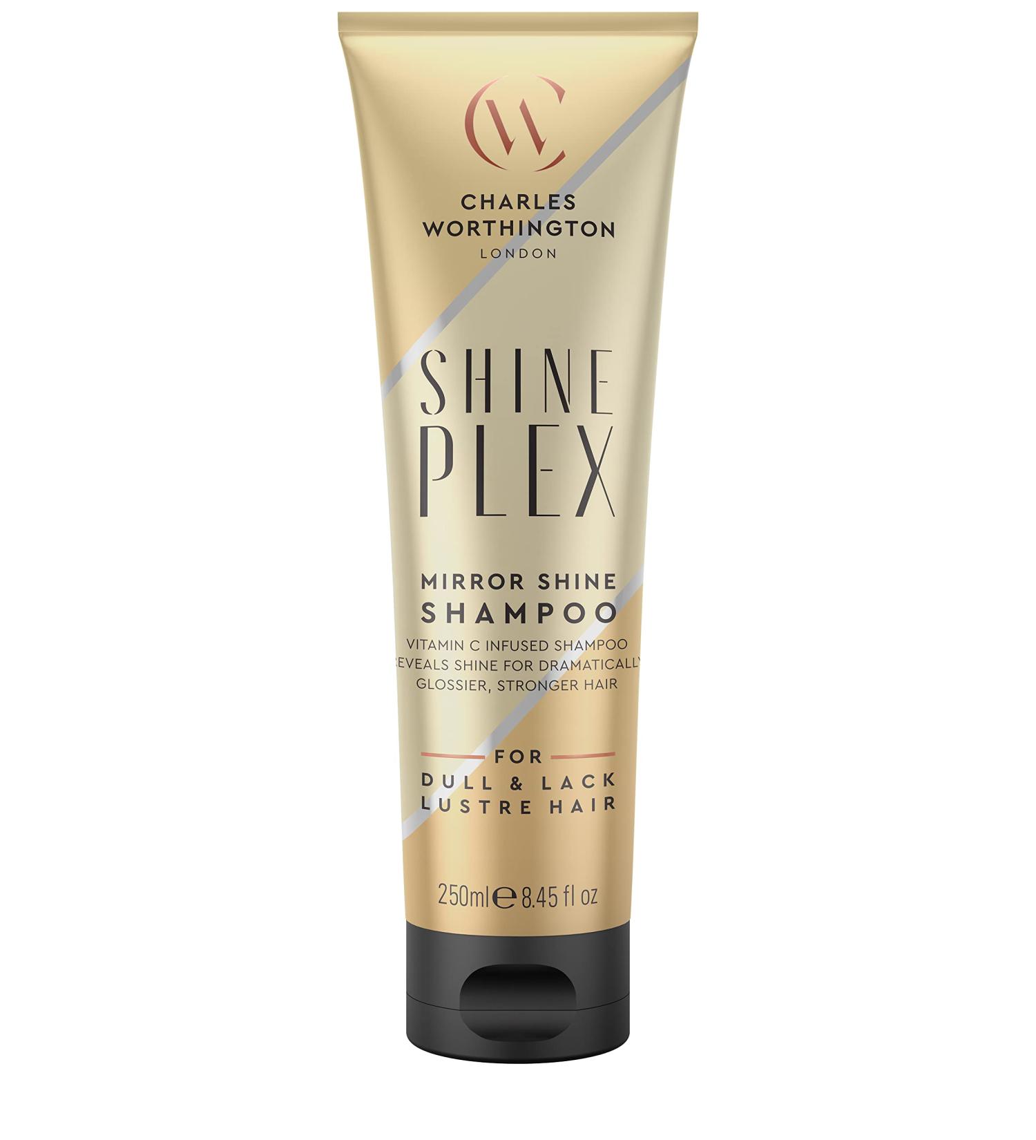 Charles Worthington ShinePlex Mirror Shine Nourishing Shampoo for Frizzy Hair 250ml - Buy Online on GoSupps.com