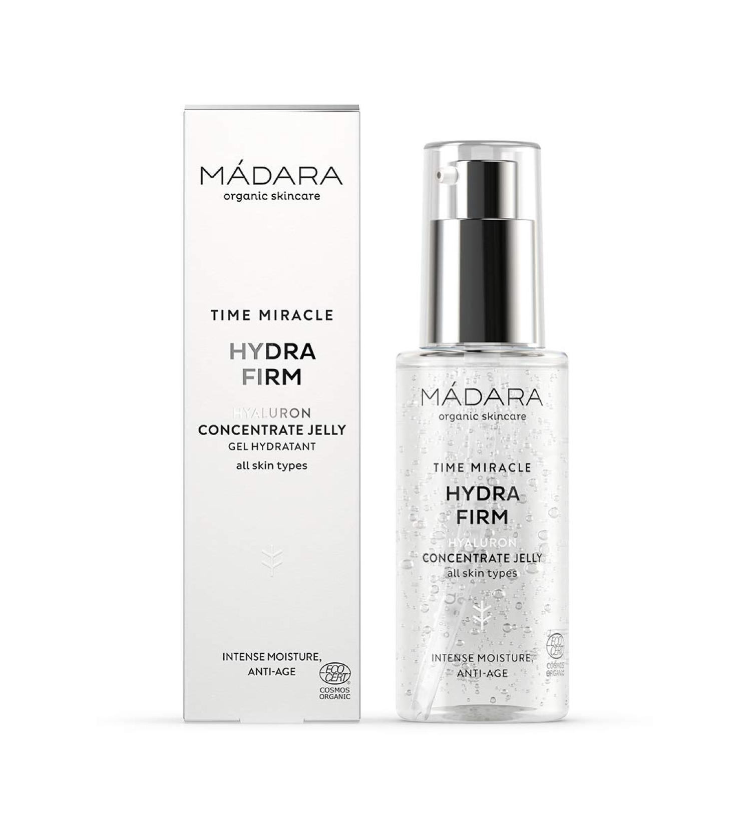 M DARA Organic Skincare - Time Miracle Hydra Firm Hyaluron Concentrate Jelly | Oil-Free Moisturiser with Multi-Molecular Hyaluronic Acid | 100% Natural Vegan & Ecocert Certified - 2.53oz - Buy Online on GoSupps.com