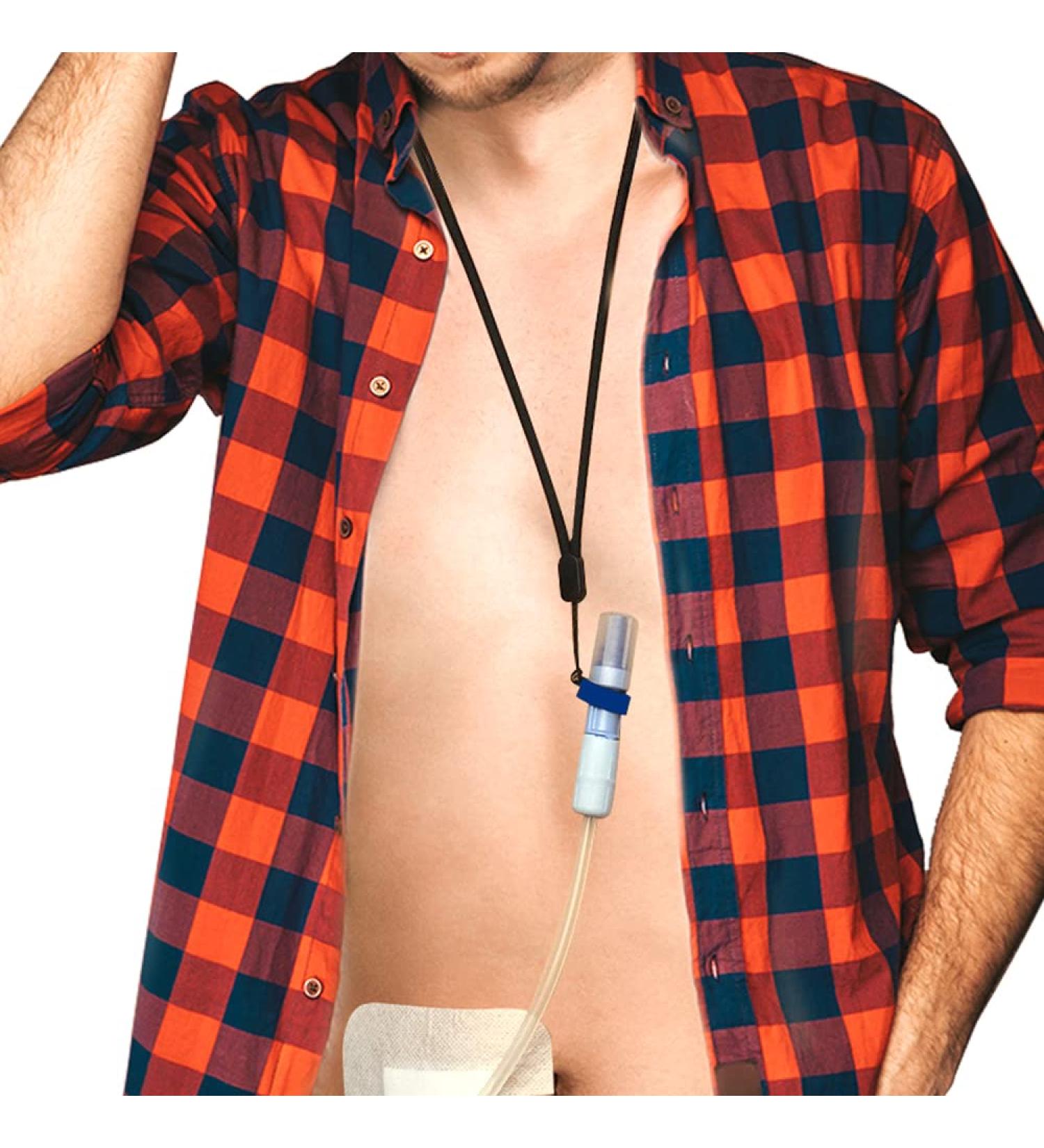 Ynpuz PD Dialysis Holder Set | Adjustable Neck Cord & Silicone Rings | Peritoneal Dialysis Accessories - Buy Online on GoSupps.com