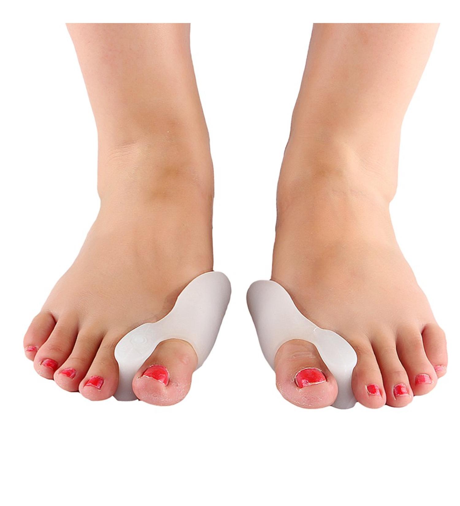 2pcs Silicone Toe Protection Pad for Hallux Valgus & Bone Corrector - Buy Online on GoSupps.com