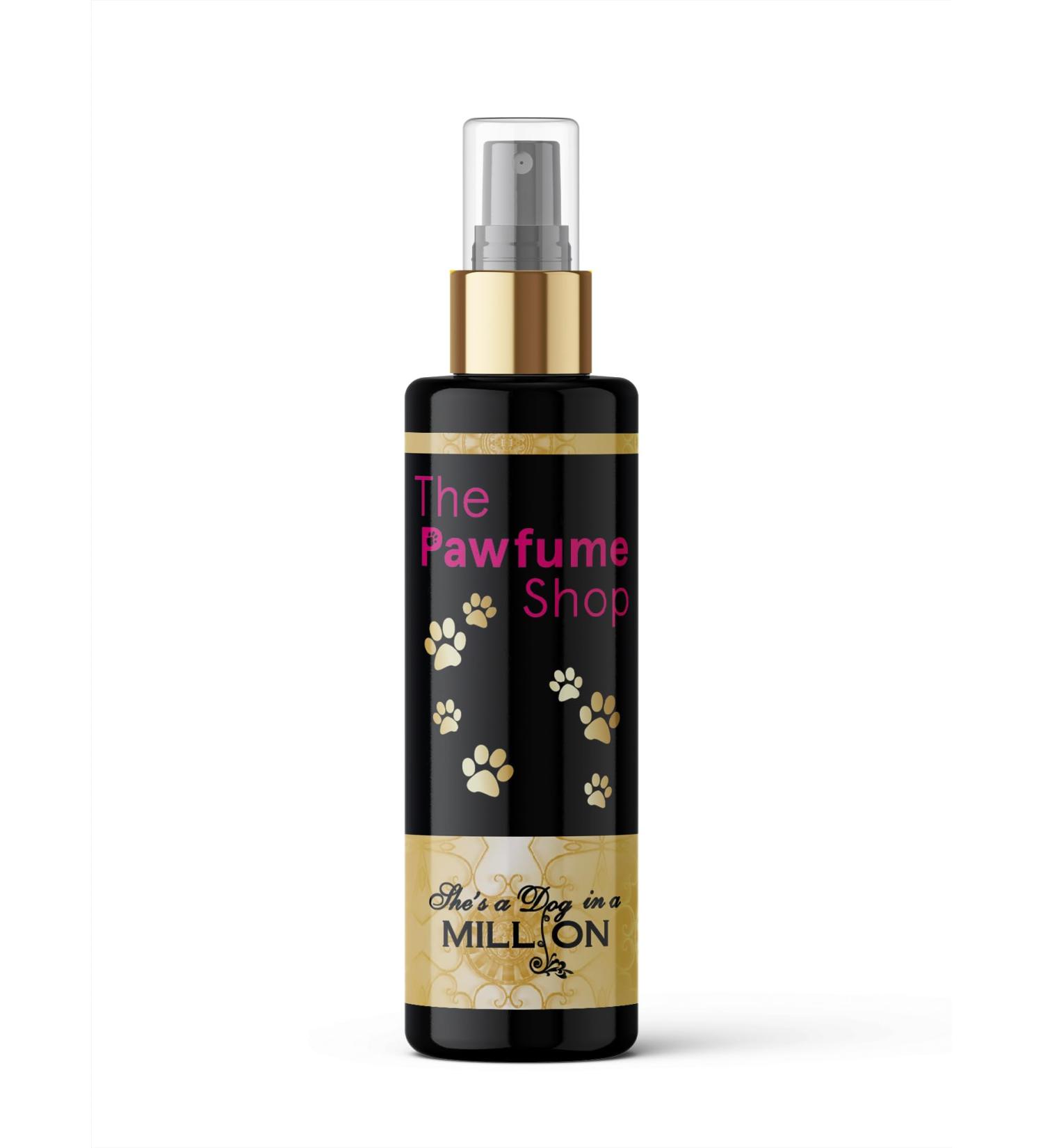 The Pawfume Shop - She's A Dog In A Million - Premium Dog Perfume Spray - Suitable for All Breeds & Sizes - For Fresh Scent & Odour Control - Gentle on Skin & Long-Lasting Fragrance - 100ml 100 ml (Pack of 1) - Buy Online on GoSupps.com