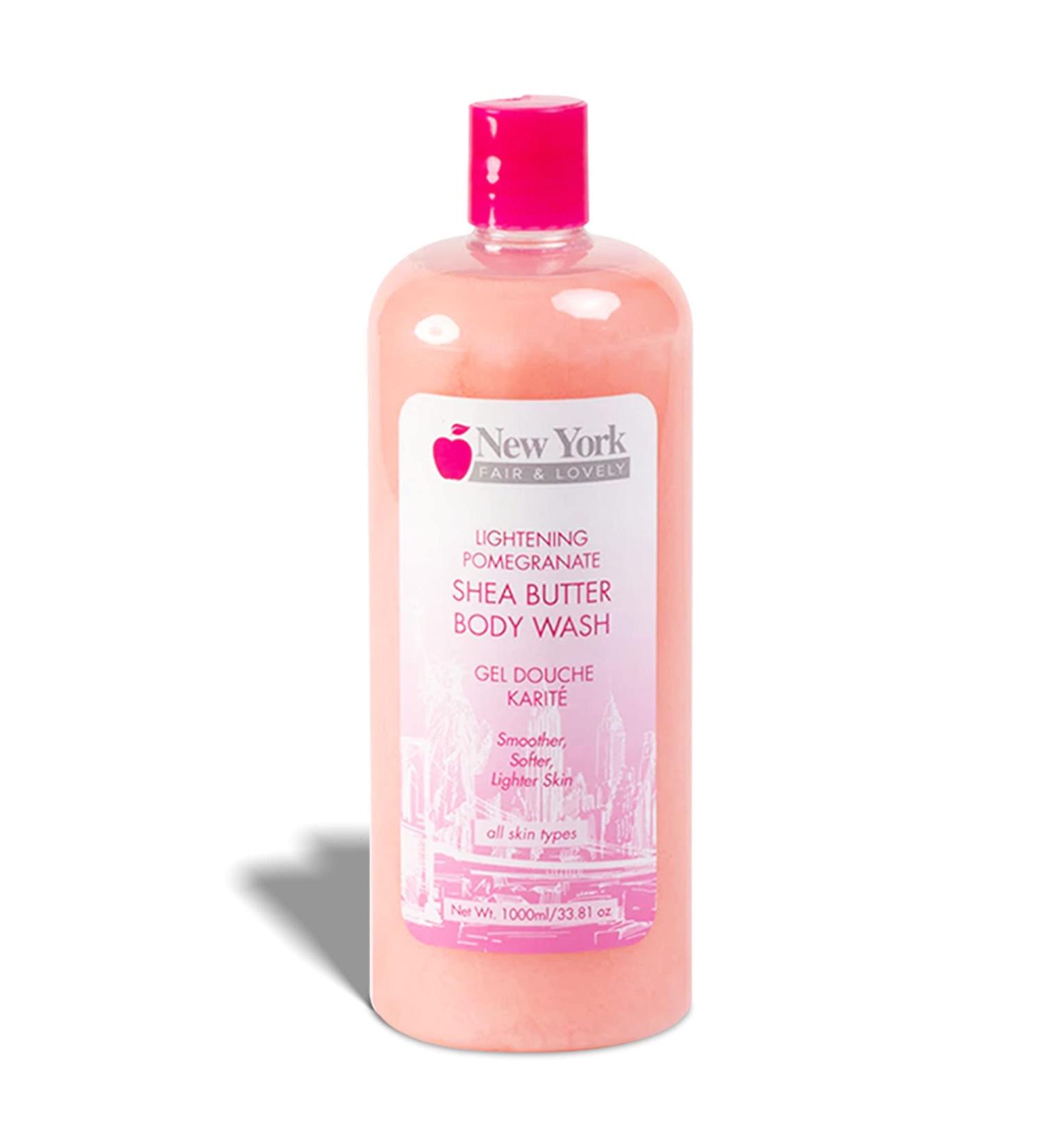 New York Fair & Lovely Skin Brightening Body Wash | 1000ml / 33.8 Fl oz | Exfoliating Shower Gel | Face & Body Cleanser | Skin Brightening Shower GelFor Mand And Women | with Shea Butter and Apricot - Buy Online on GoSupps.com