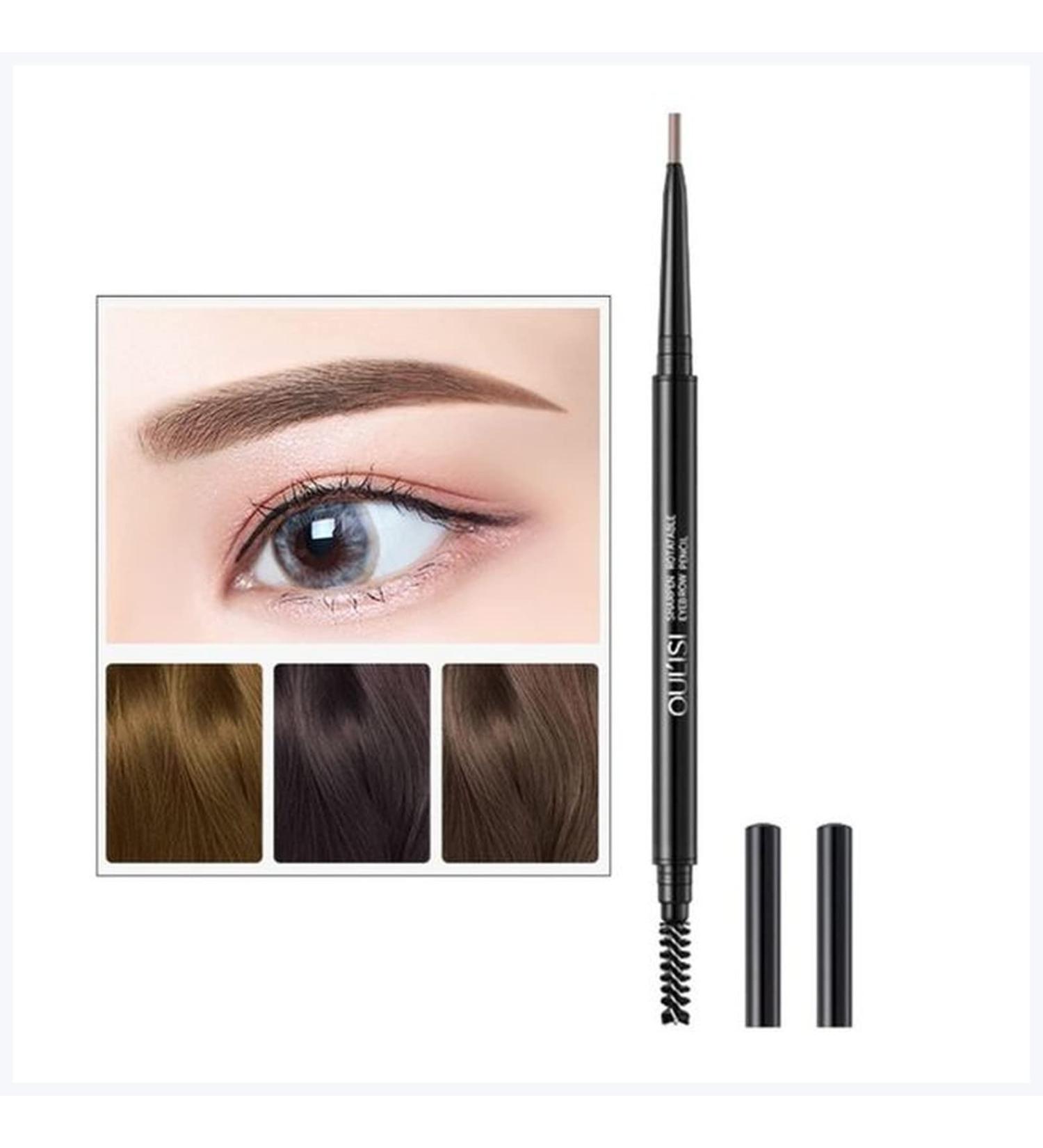  PiurUf Eyeliner Pen - Dual-ended eyebrow grinder durable long-lasting waterproof eyeliner black (light brown) - Buy Online on GoSupps.com