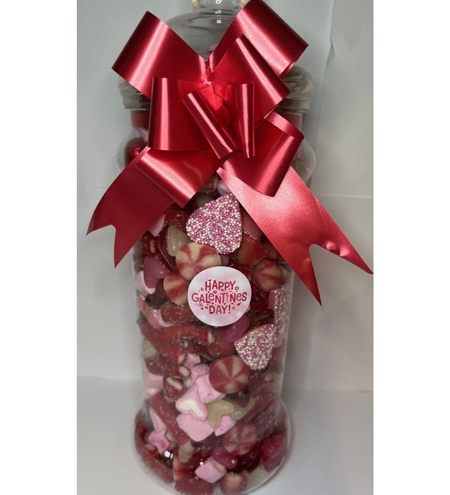 Galentines Day Filled Pick N Mix Sweet Victorian Jar Gift Personalised Present 2.5l - Buy Online on GoSupps.com
