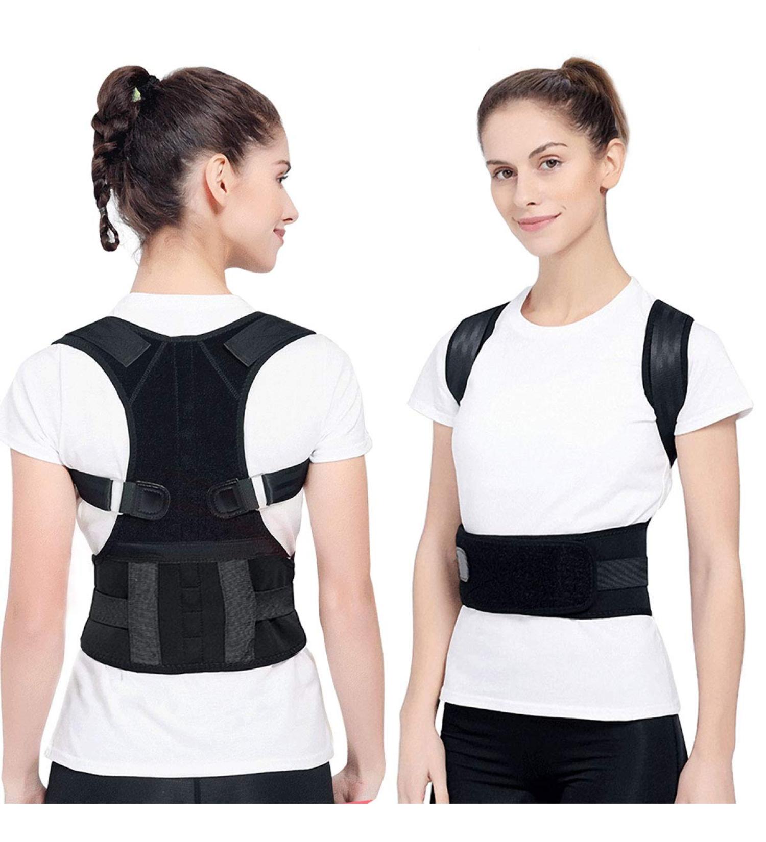 Buy Magnetic Posture Corrector Back Brace - Adjustable Humpback Support for Neck Spine & Shoulder Pain Relief | International Shipping Available - Buy Online on GoSupps.com