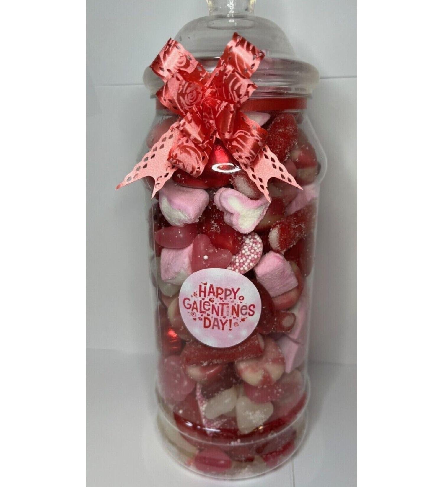 Galentines Day Filled Pick N Mix Sweet Victorian Jar Gift Personalised Present 970ml - Buy Online on GoSupps.com