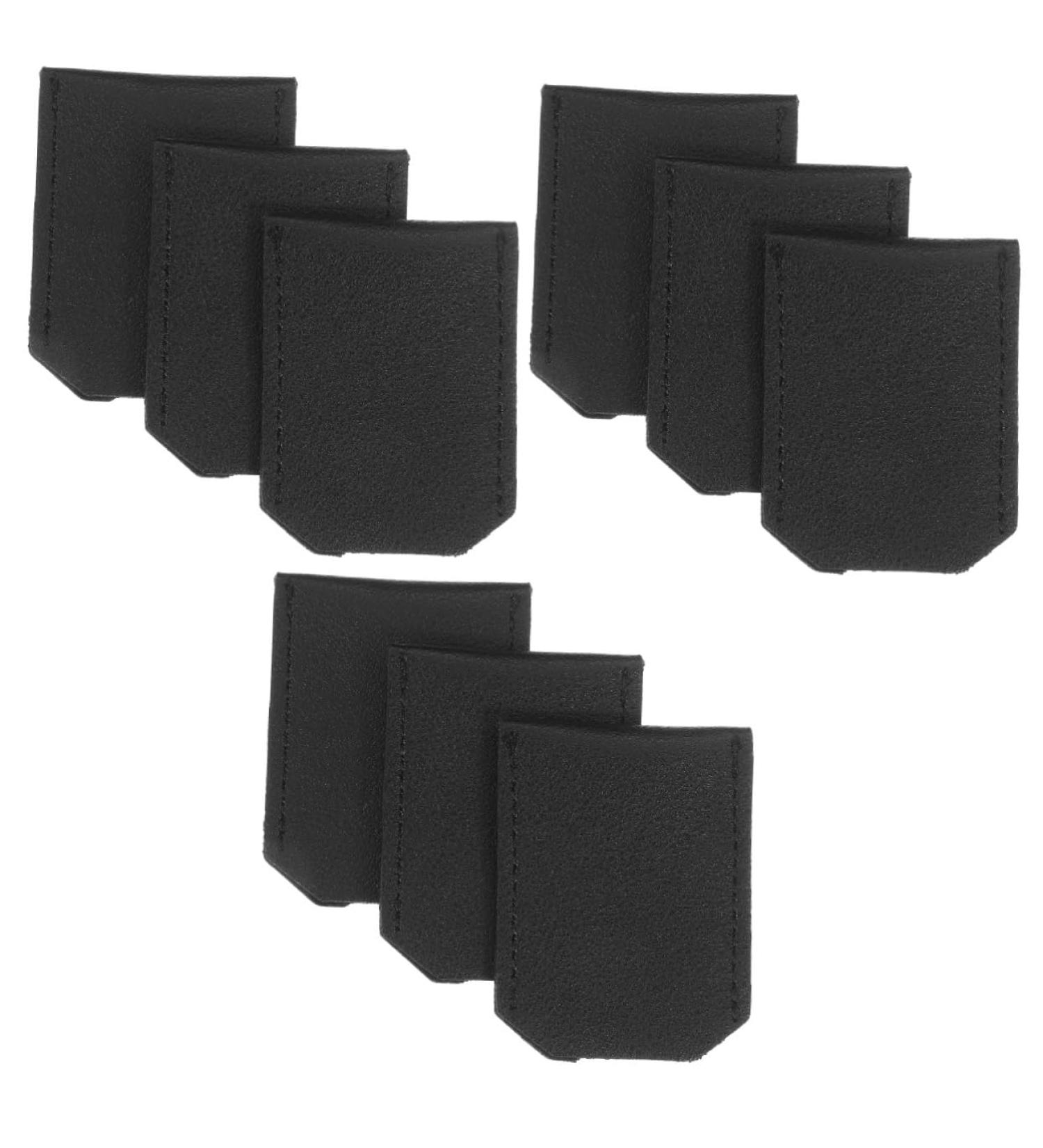 Minkissy 9 Stk Razor Fall - Leather Soft Razor Cover & Sleeves PU Razor Protection Black 5.6x4.3cm International Shipping Available - Buy Online on GoSupps.com